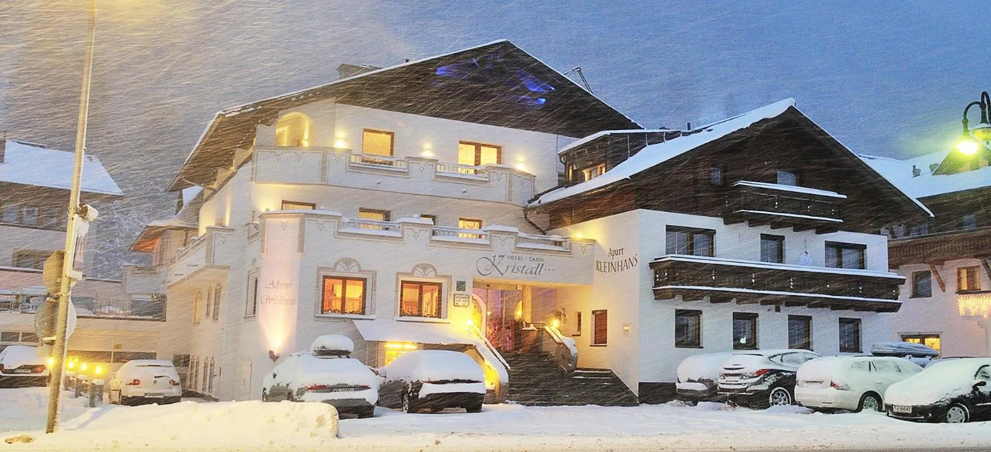Property building in Hotel Kristall B&B