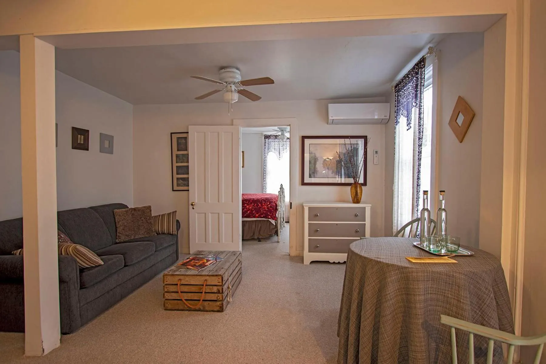 Seating area in The Woodbine Inn