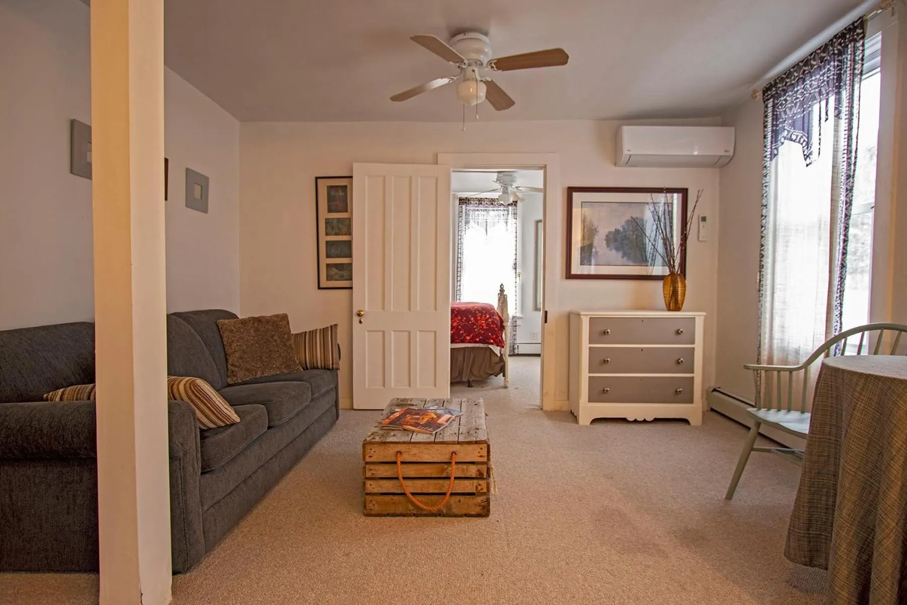 Seating area in The Woodbine Inn