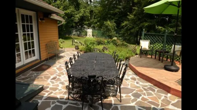 Patio in The Woodbine Inn