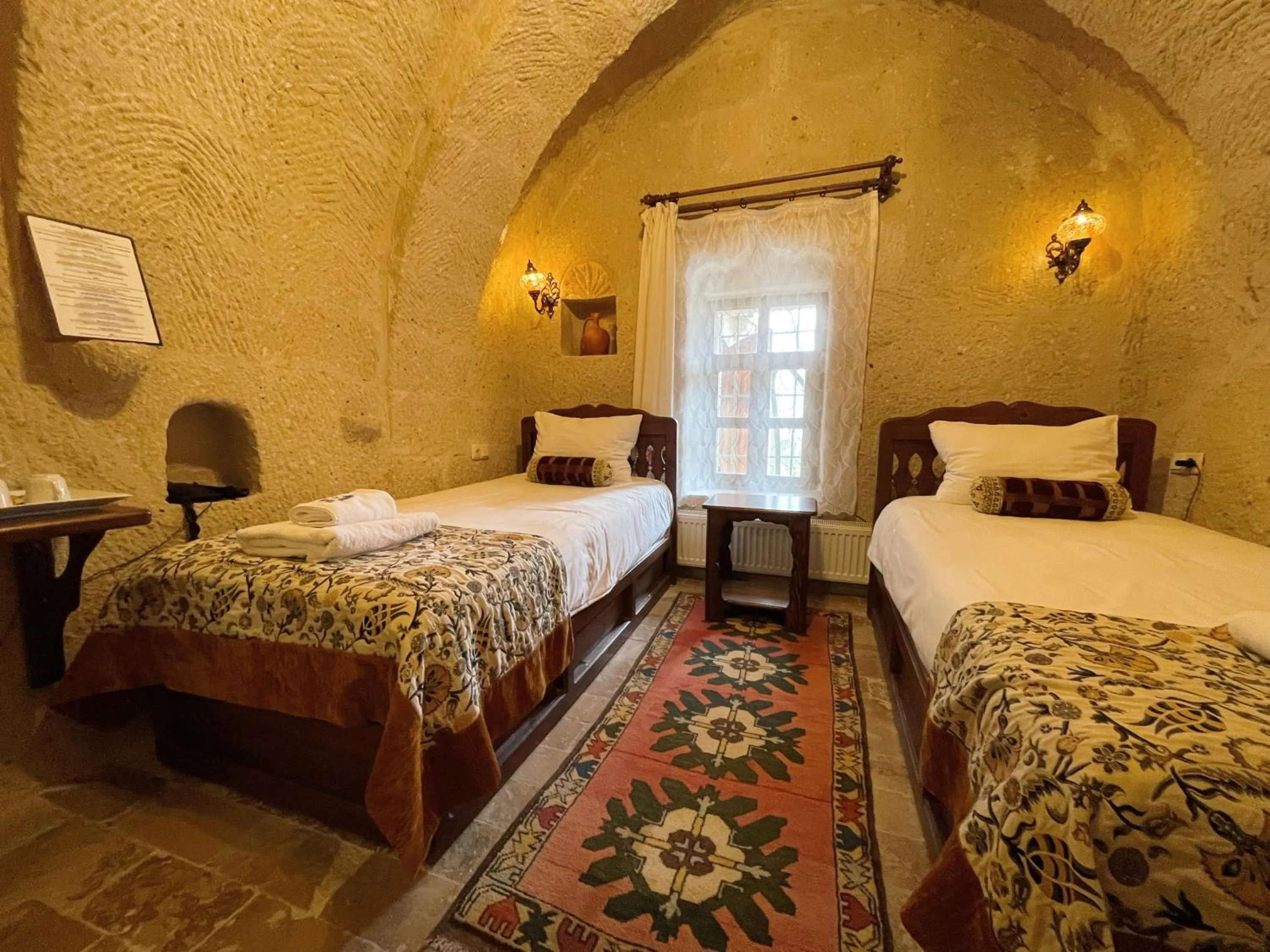 Bed in Gedik Cave Hotel