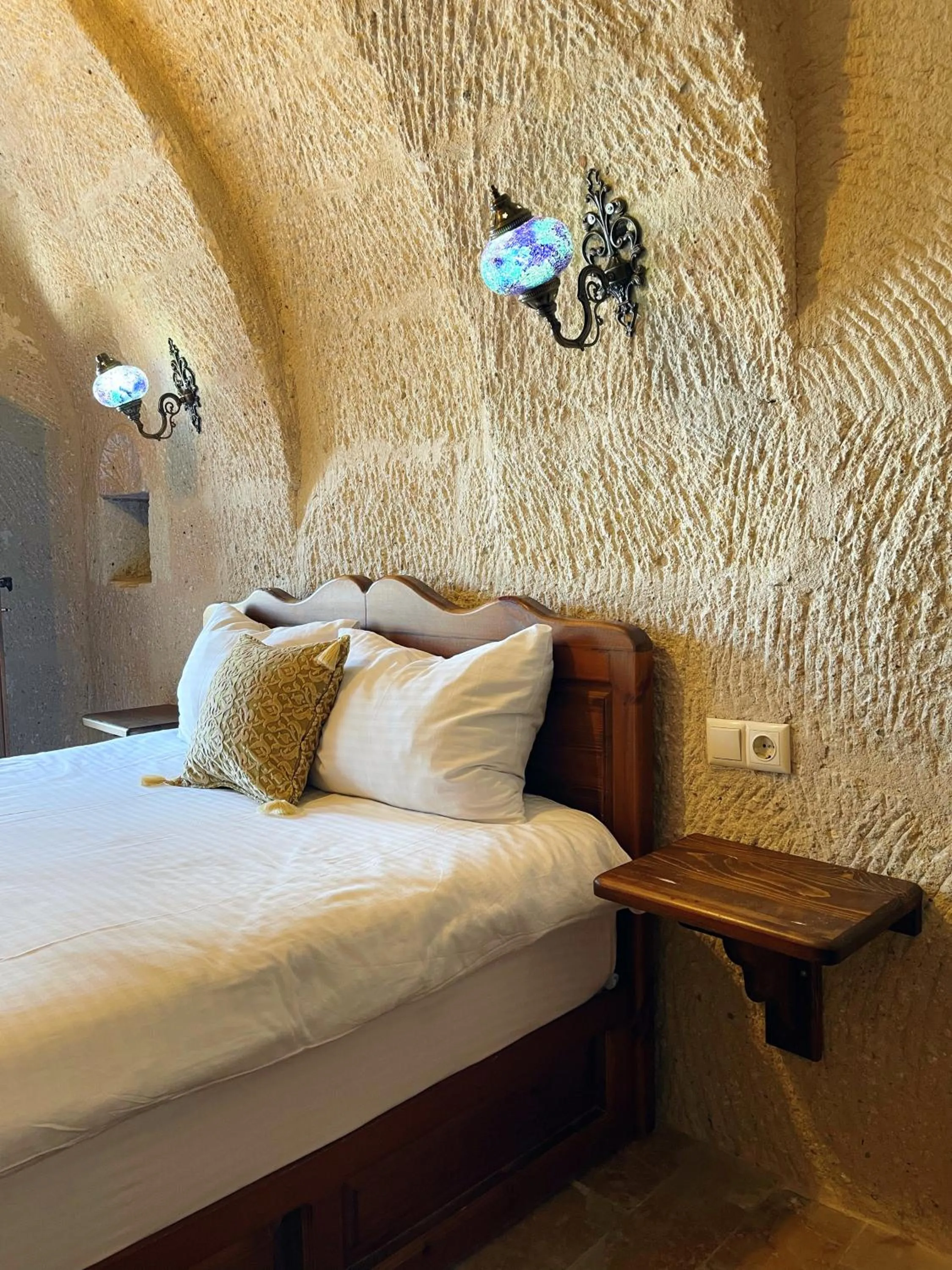 Bed in Gedik Cave Hotel