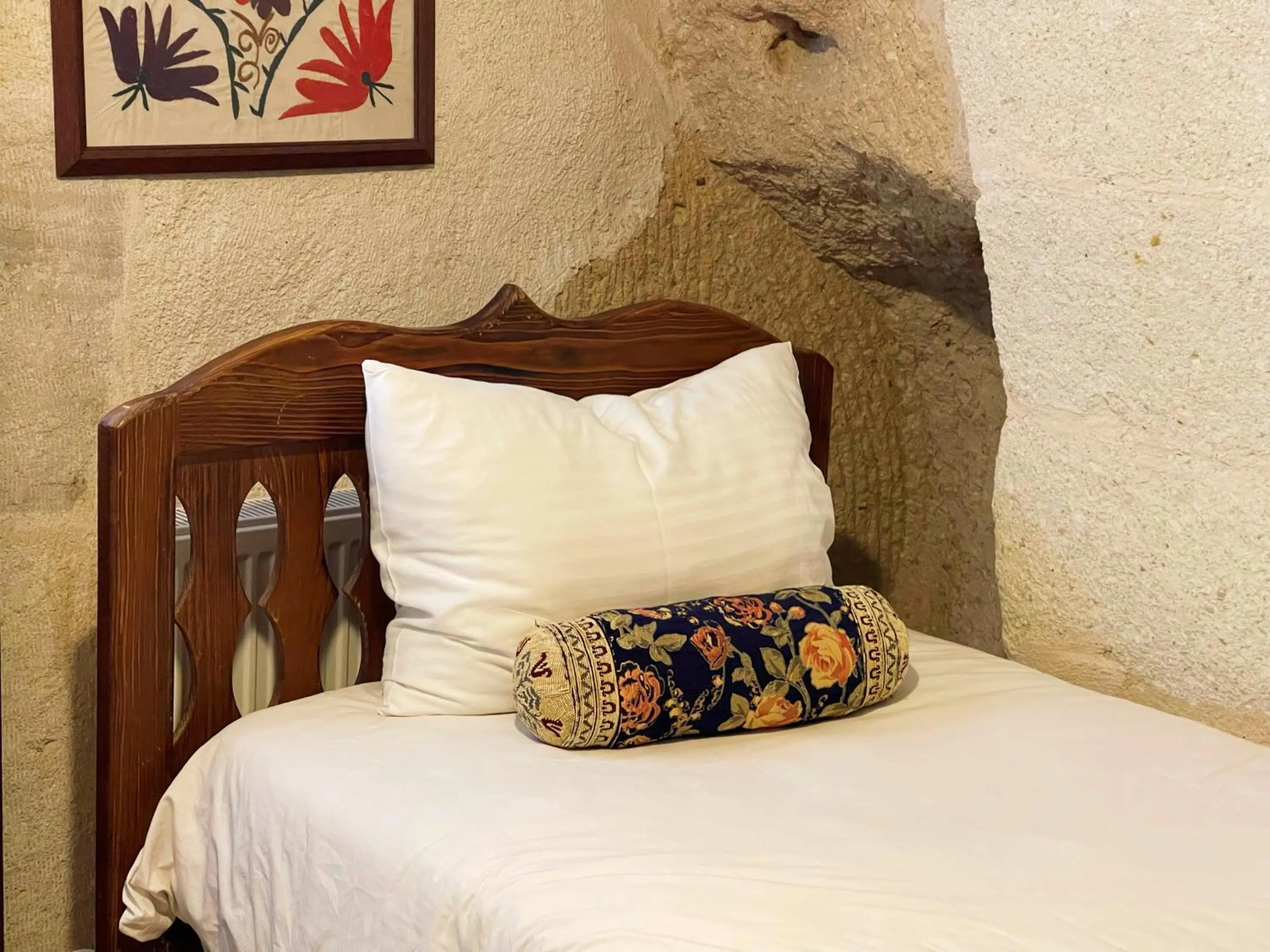 Bed in Gedik Cave Hotel