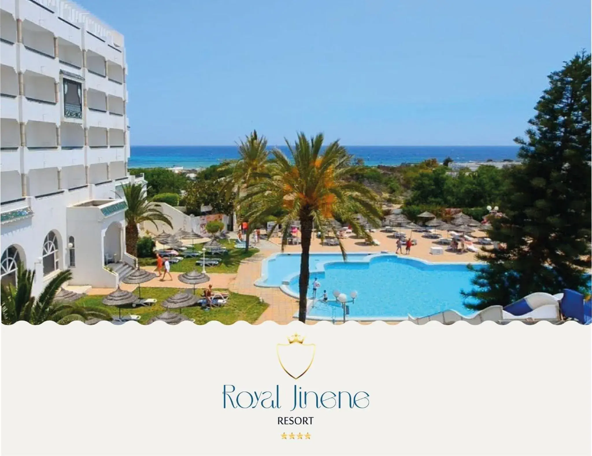 Pool view in Hotel Royal Jinene Sousse Pool view in Hotel Royal Jinene Sousse