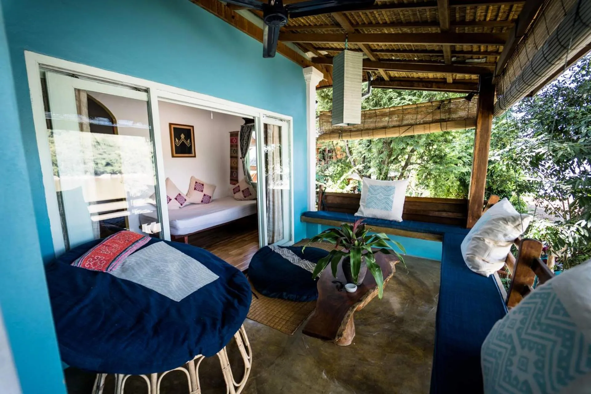 Balcony/Terrace in Ock Pop Tok Mekong Villa