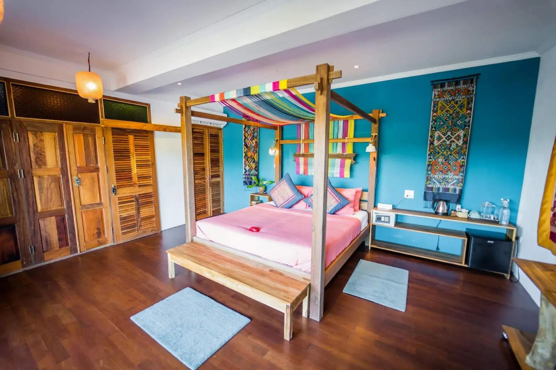 Bed in Ock Pop Tok Mekong Villa Bed in Ock Pop Tok Mekong Villa