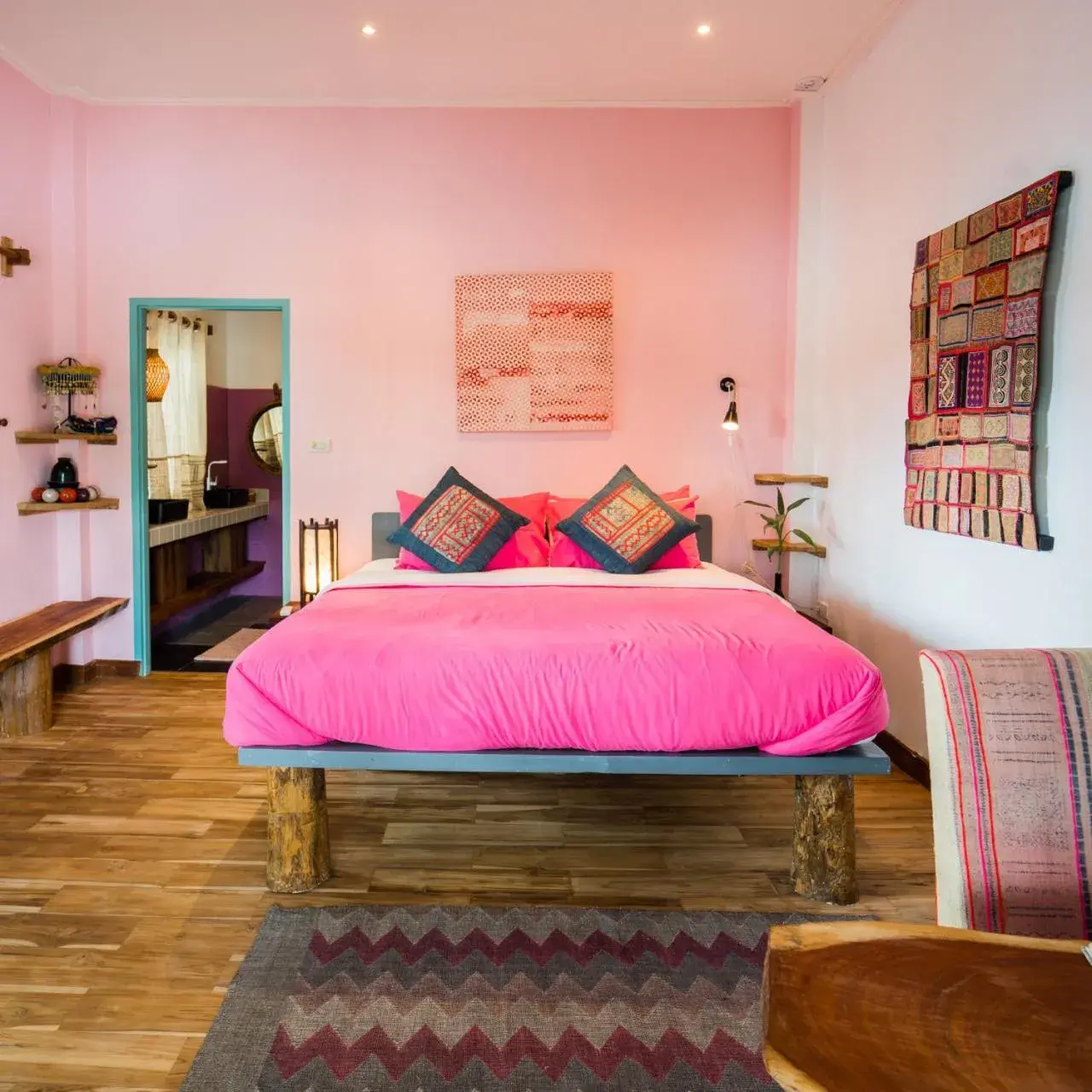 Hmong Room with river view in Ock Pop Tok Mekong Villa Hmong Room with river view in Ock Pop Tok Mekong Villa