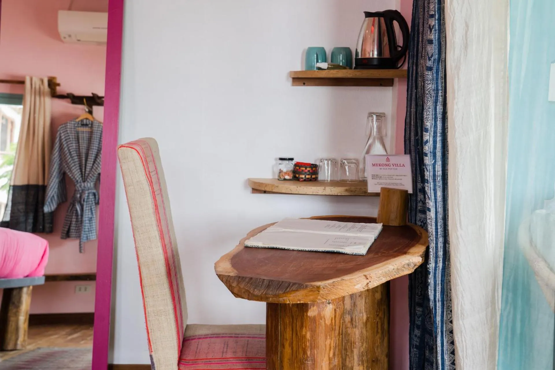 Seating area in Ock Pop Tok Mekong Villa