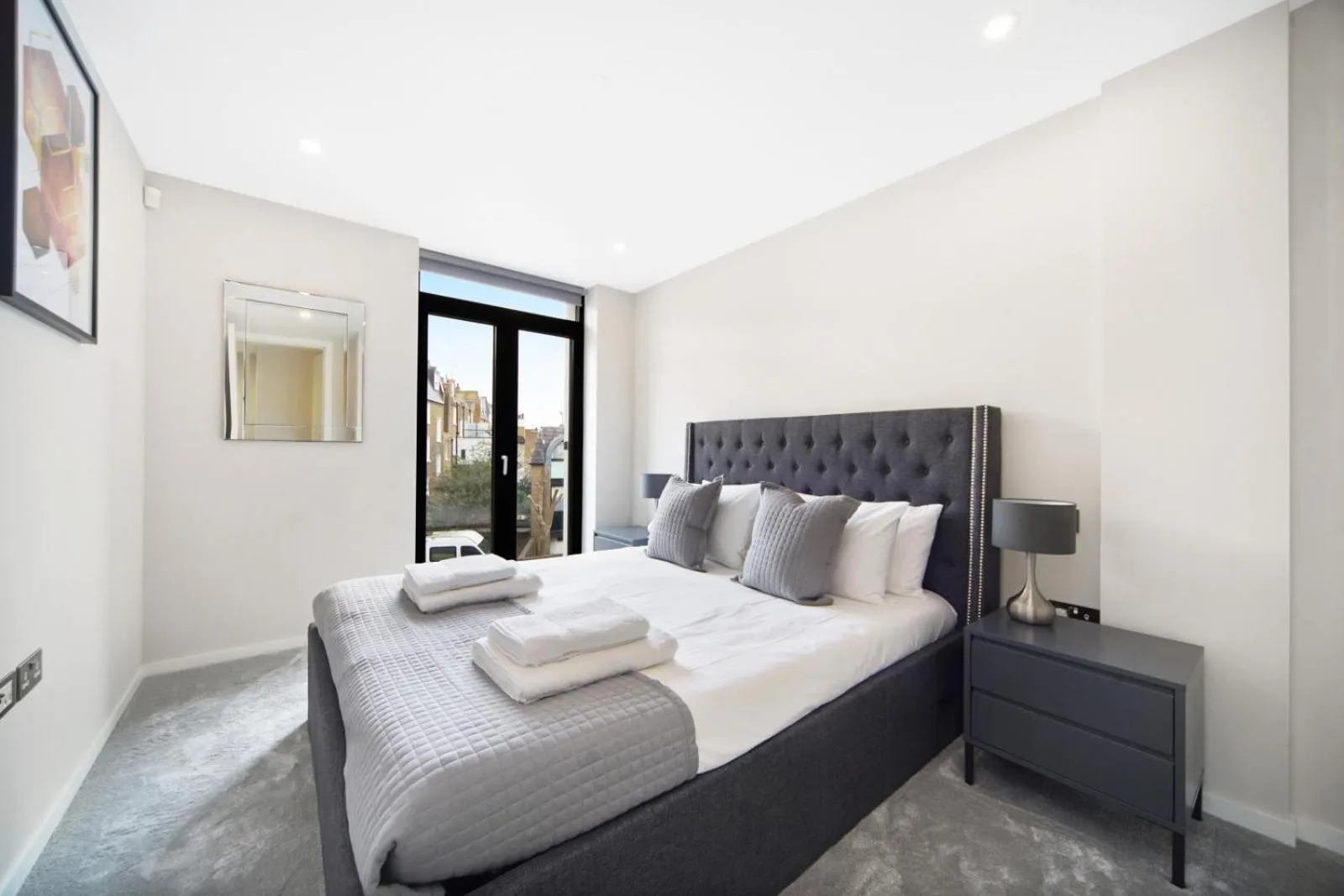 Bedroom in Lux Apartments in Fulham
