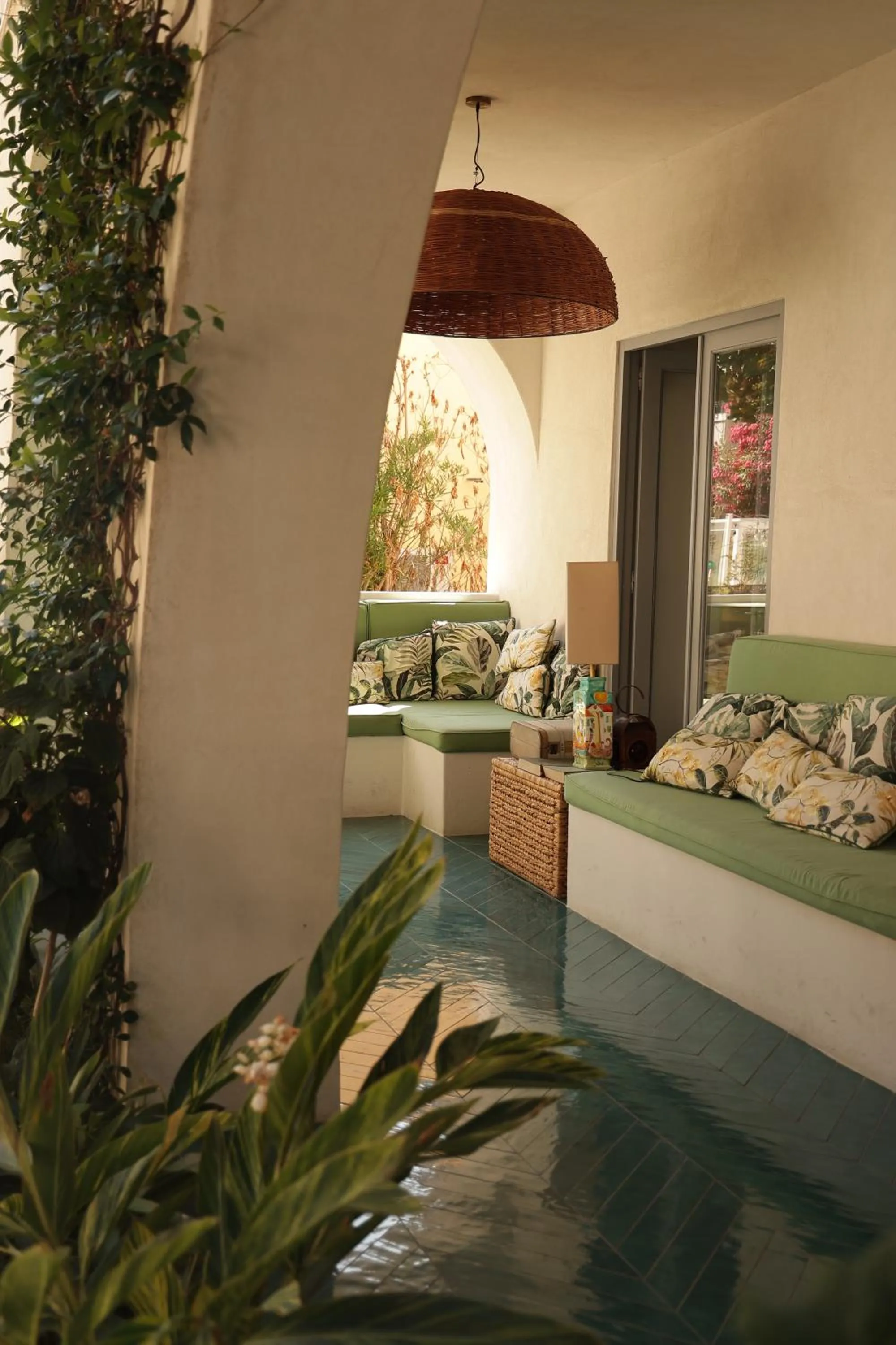 Seating area, Bed in Hotel Terme Oriente - Beach & SPA