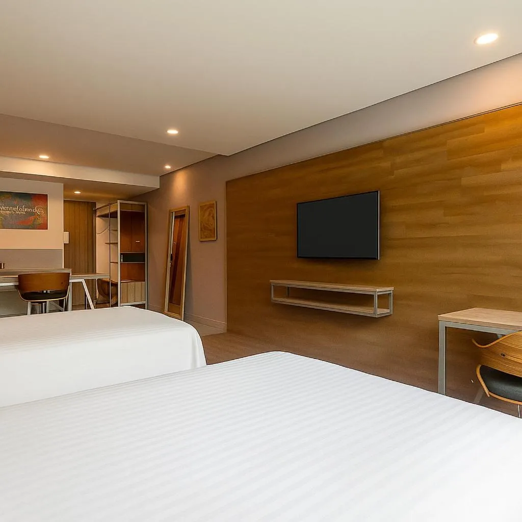 Bed in Hotel Spirito by Spiwak Chipichape