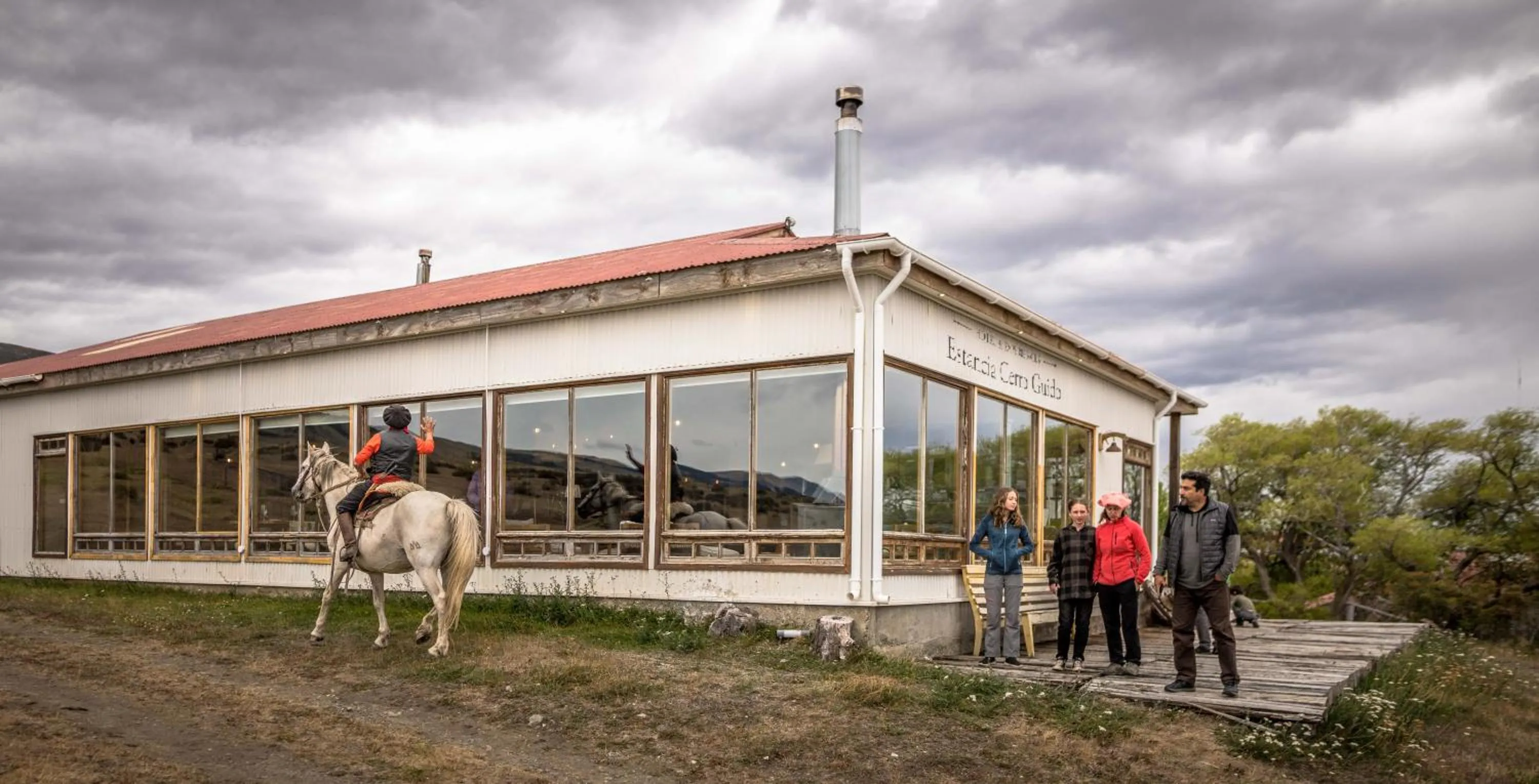 Facade/entrance in Estancia Cerro Guido