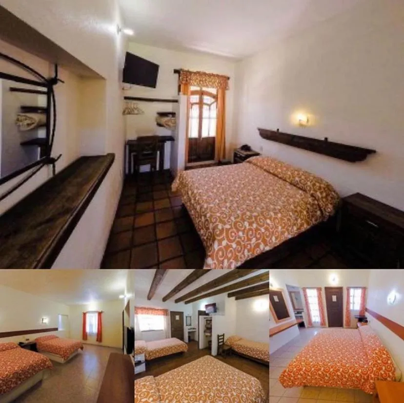 View (from property/room), Bed in Hotel Posada Don Ramon