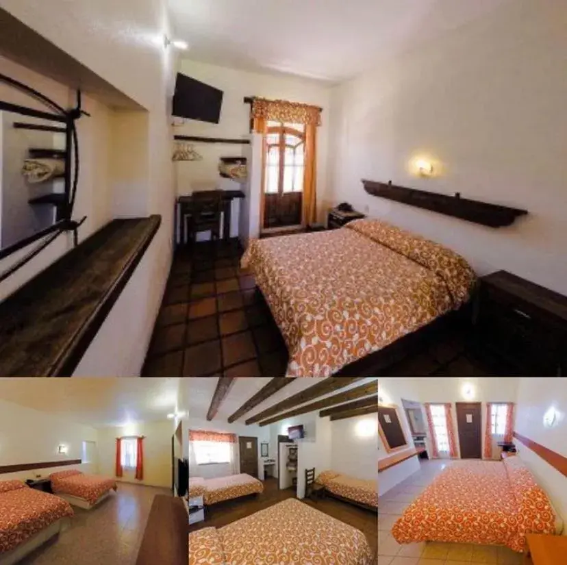View (from property/room), Bed in Hotel Posada Don Ramon View (from property/room), Bed in Hotel Posada Don Ramon
