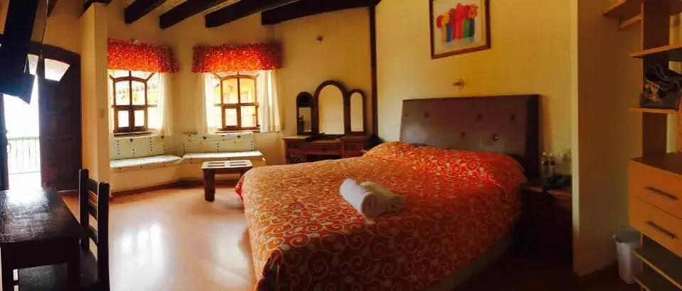 View (from property/room), Bed in Hotel Posada Don Ramon View (from property/room), Bed in Hotel Posada Don Ramon