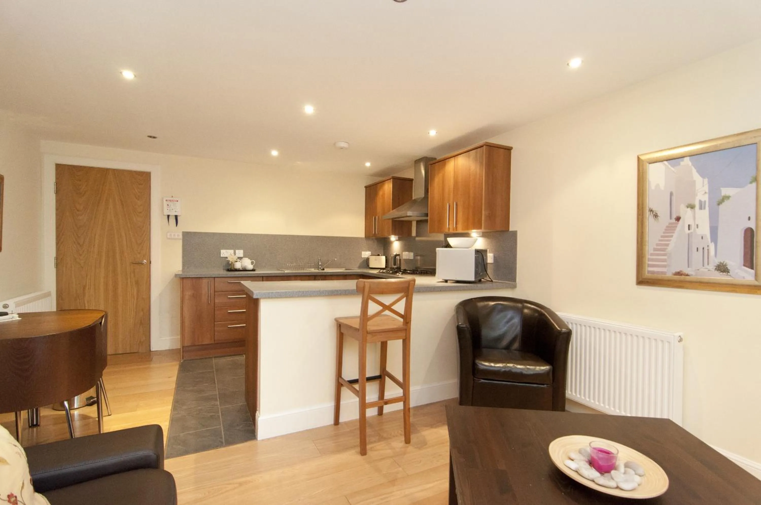 Living room in Edinburgh Church Apartments