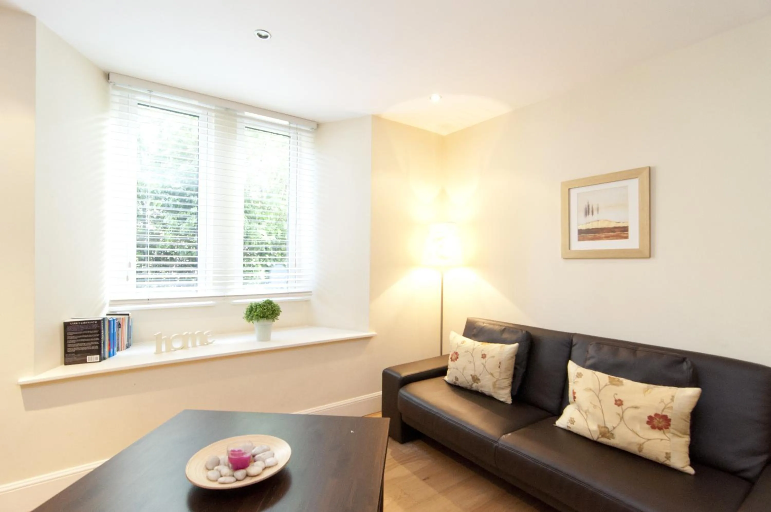 Living room in Edinburgh Church Apartments