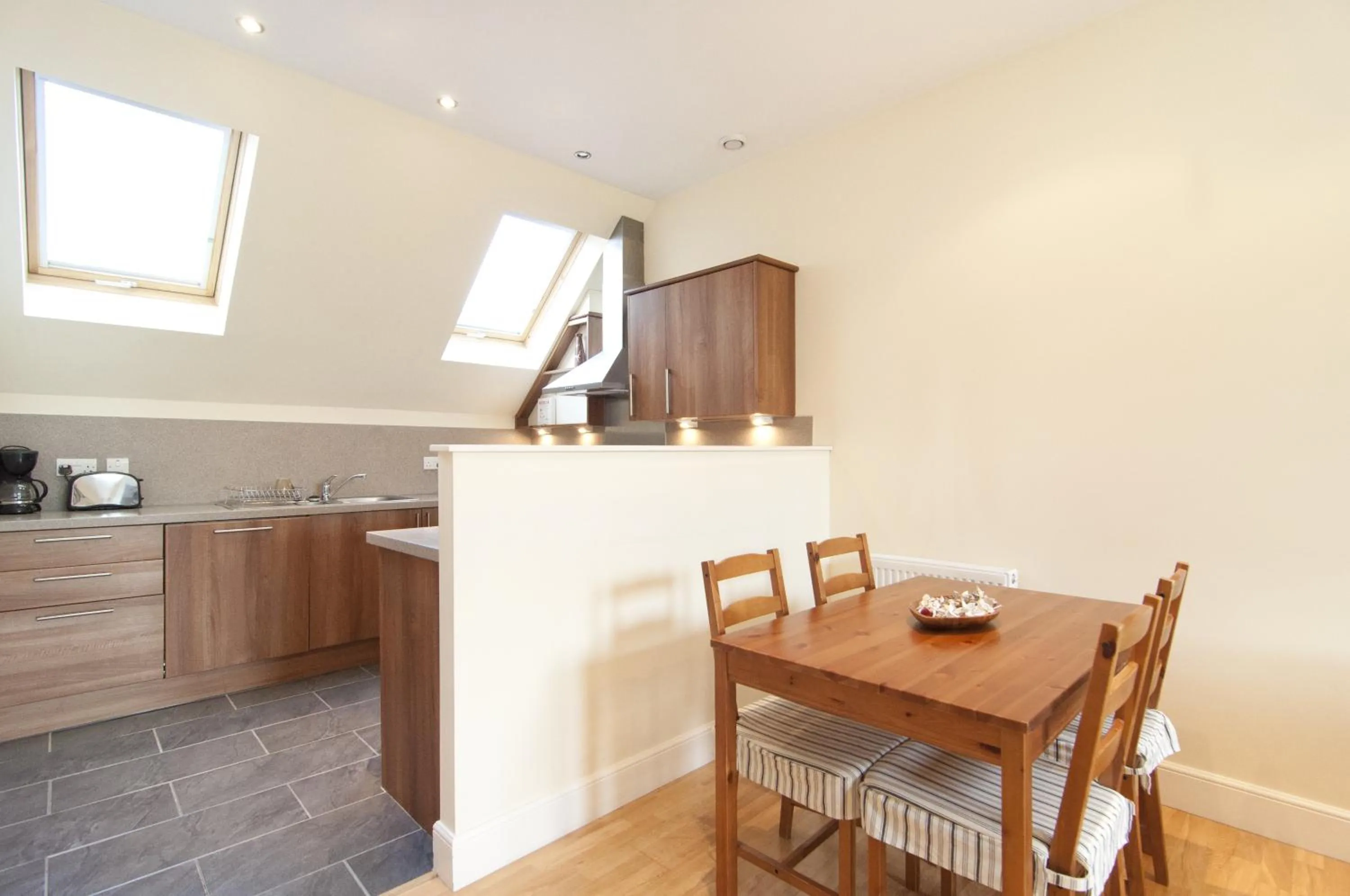 Dining area in Edinburgh Church Apartments