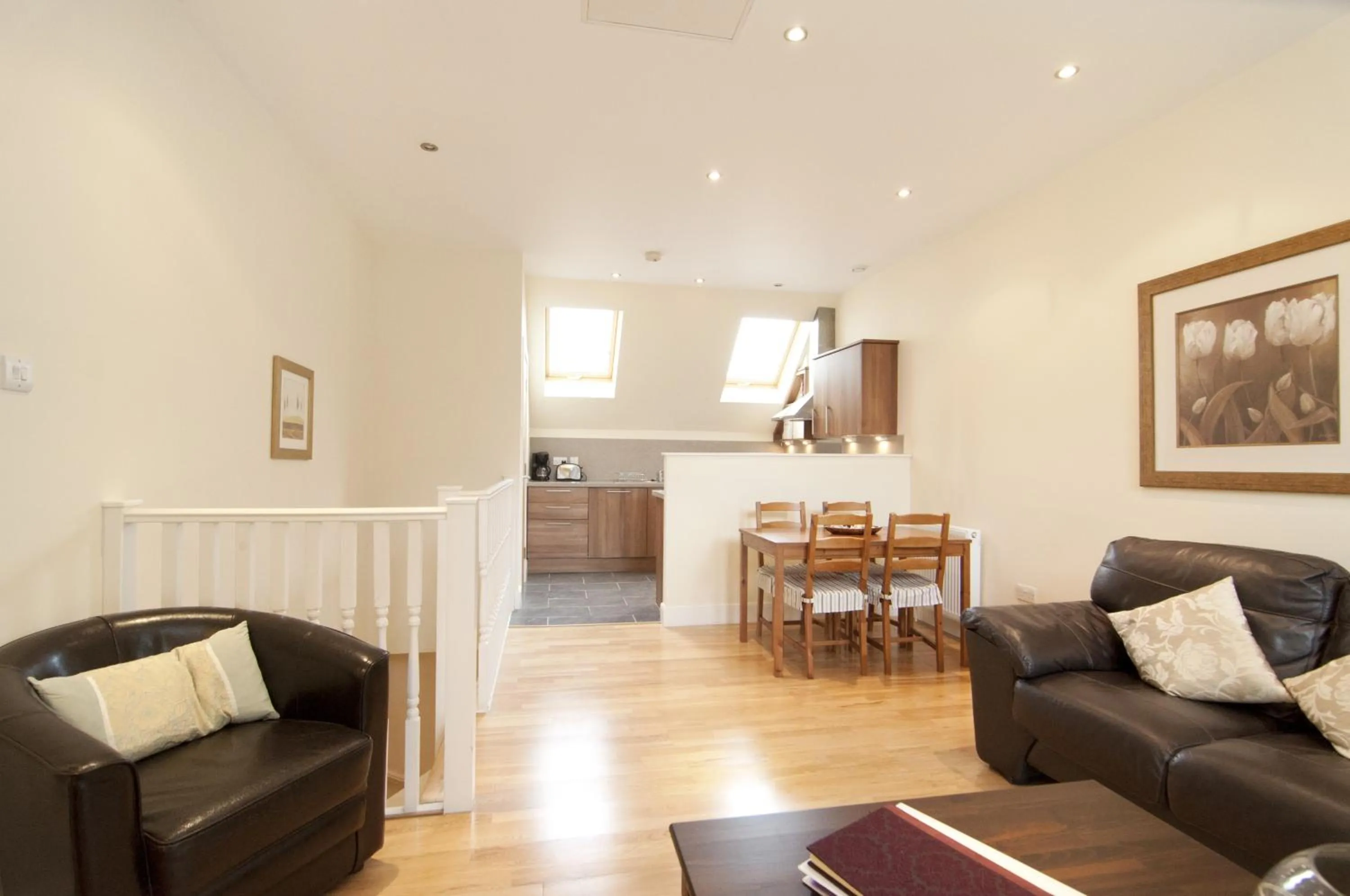 Living room in Edinburgh Church Apartments