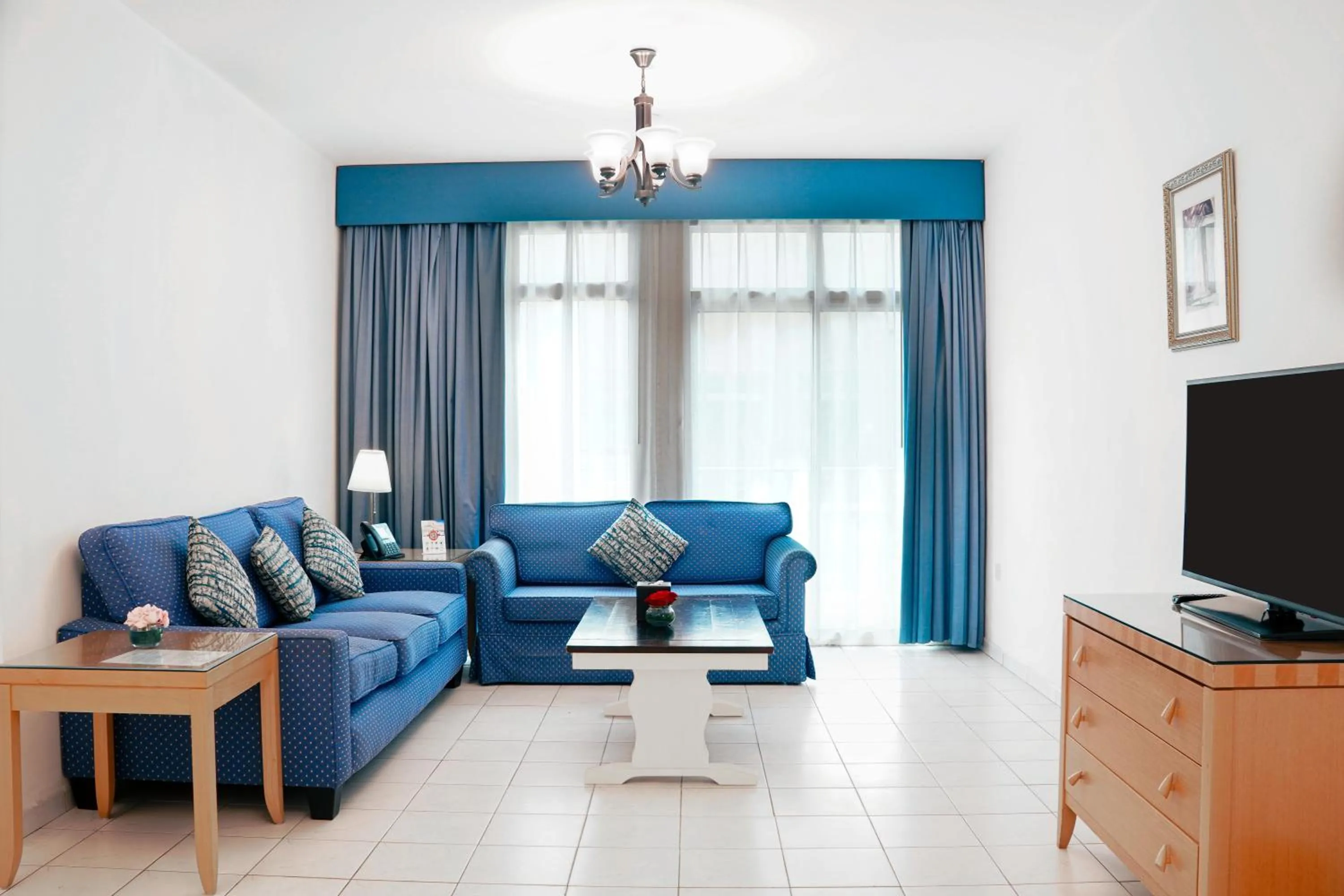 Living room in Roda Al Murooj Residences