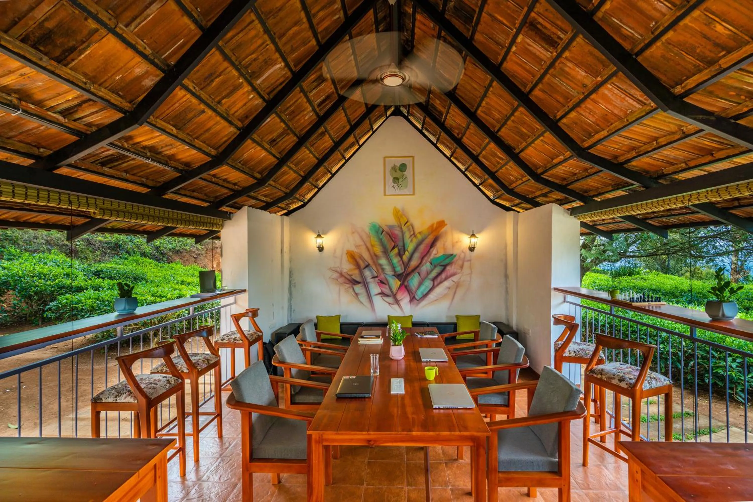 Living room in Zostel Plus Wayanad