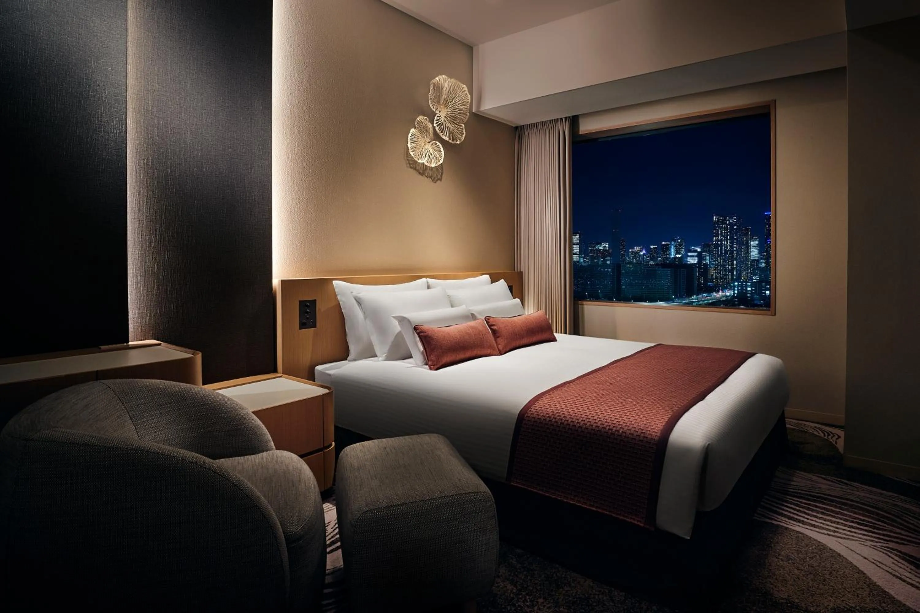 Bed in Hotel JAL City Tokyo Toyosu