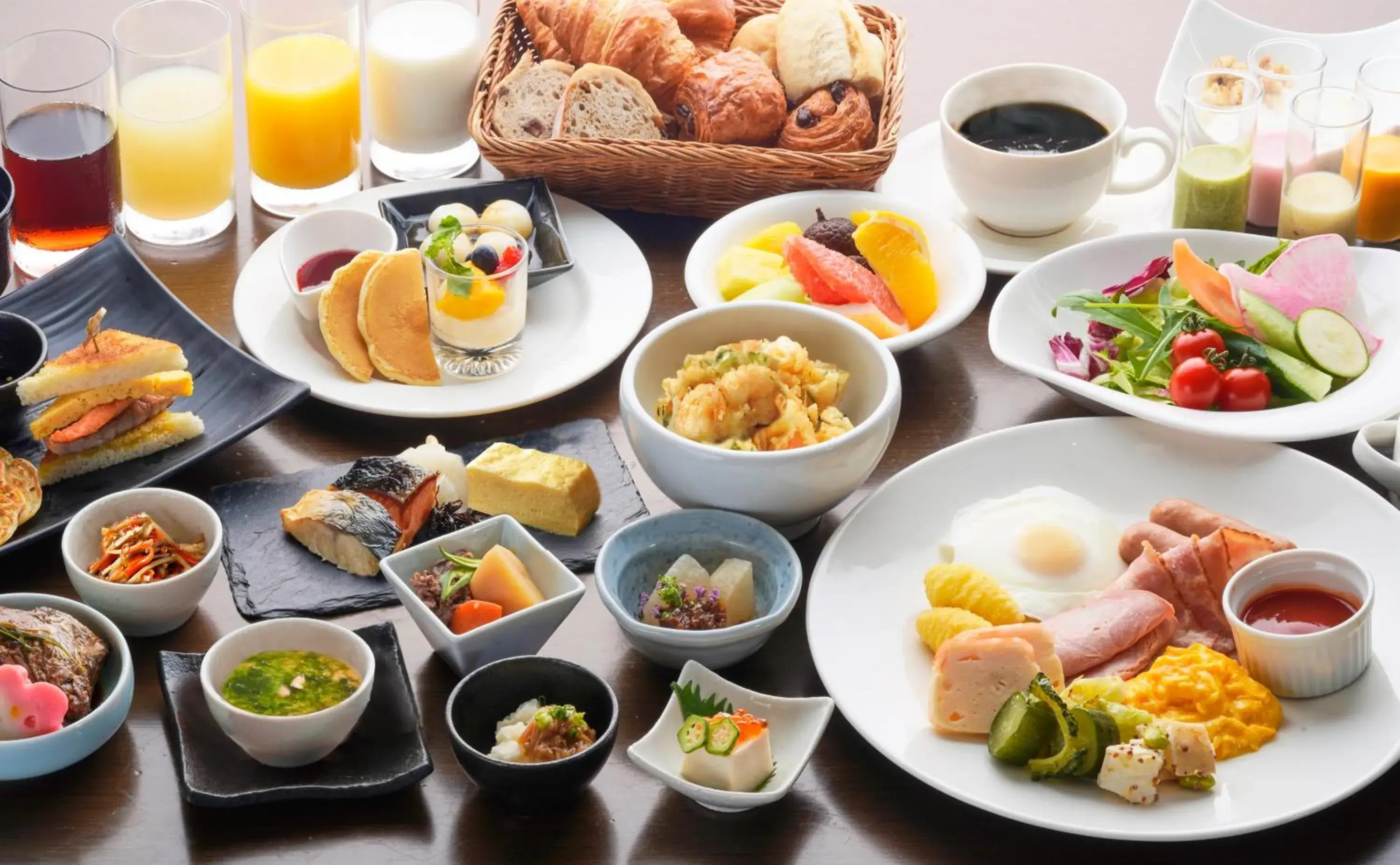 Buffet breakfast in Hotel JAL City Tokyo Toyosu Buffet breakfast in Hotel JAL City Tokyo Toyosu