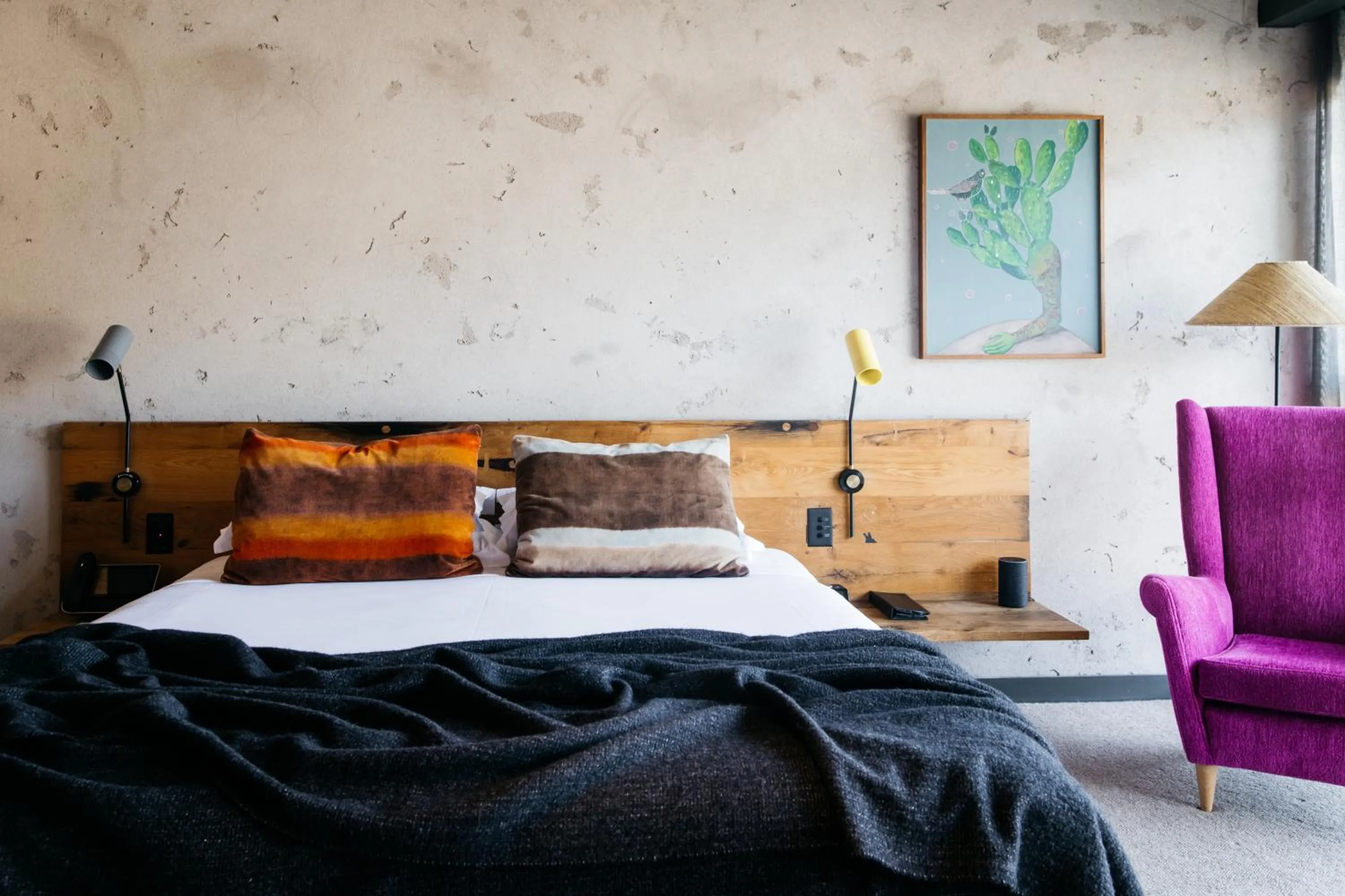Bed in Ovolo Canberra, a Wyndham Hotel