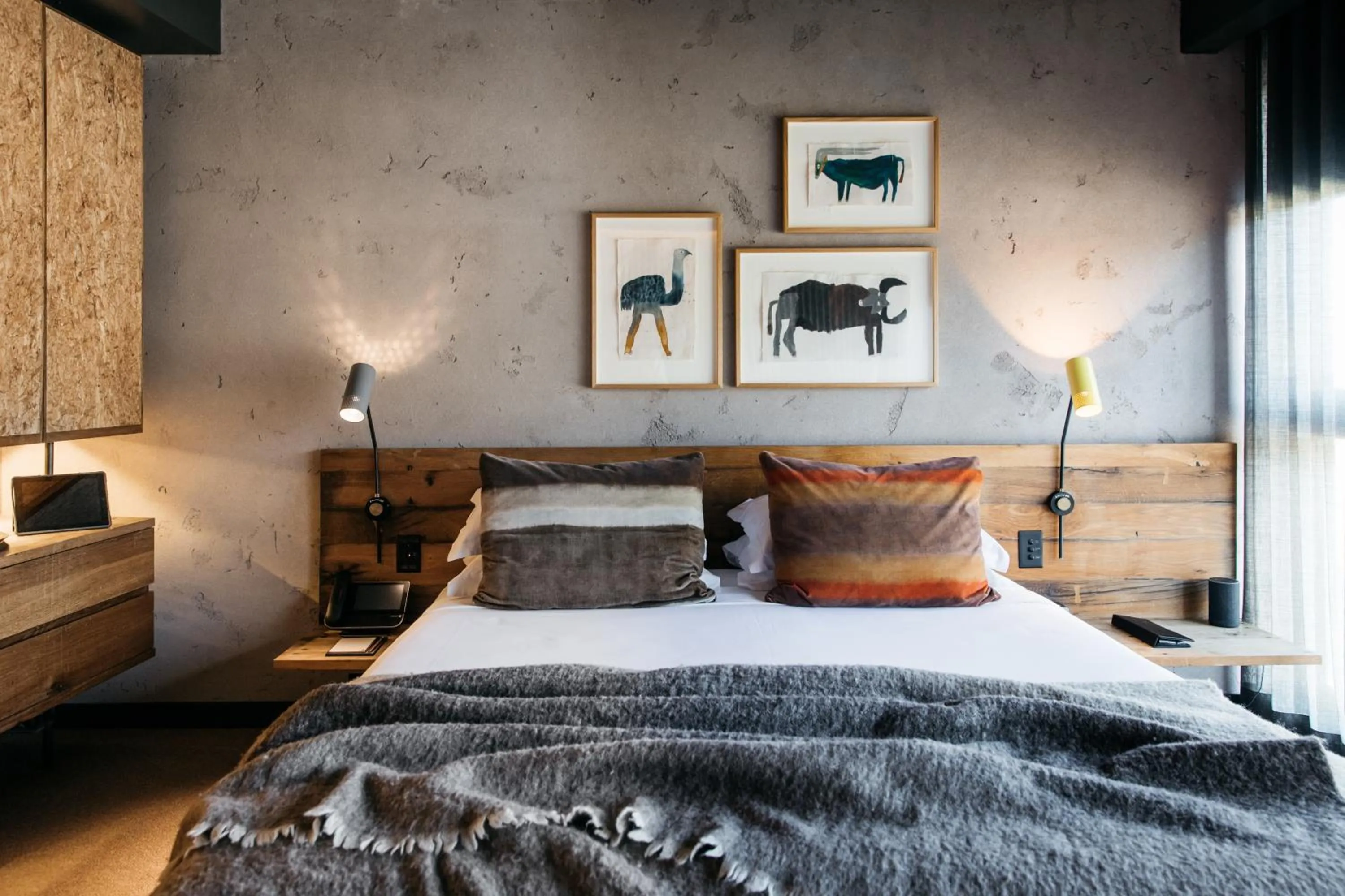 Bed in Ovolo Canberra, a Wyndham Hotel