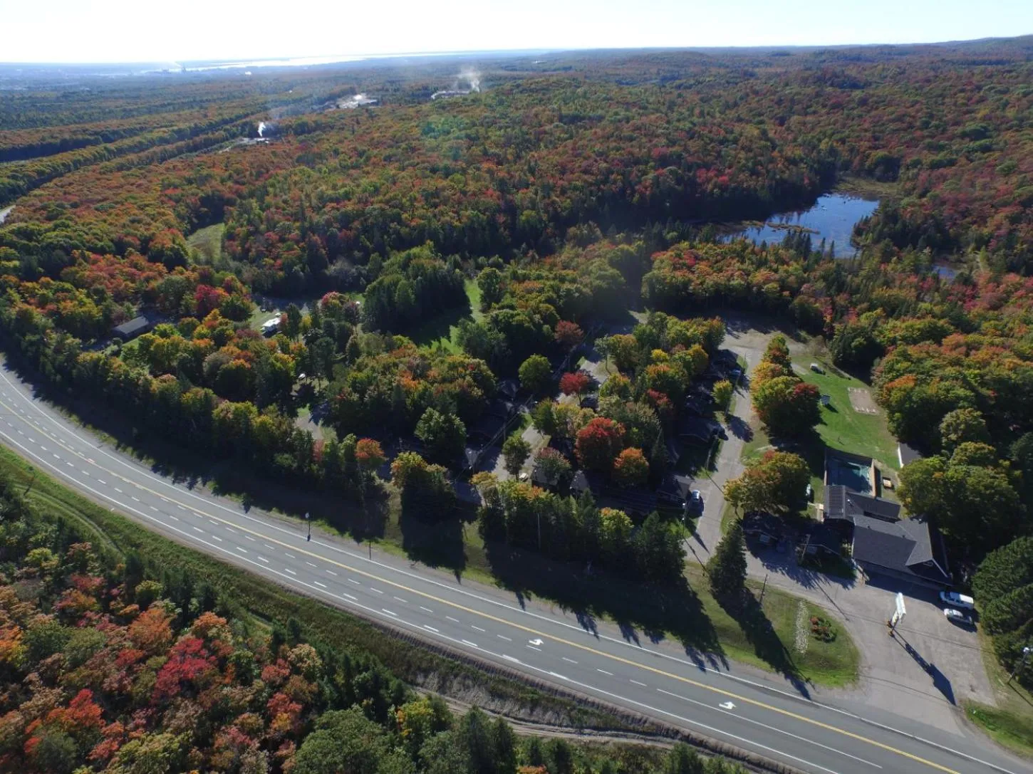 Bird's eye view in Glenview Cottages