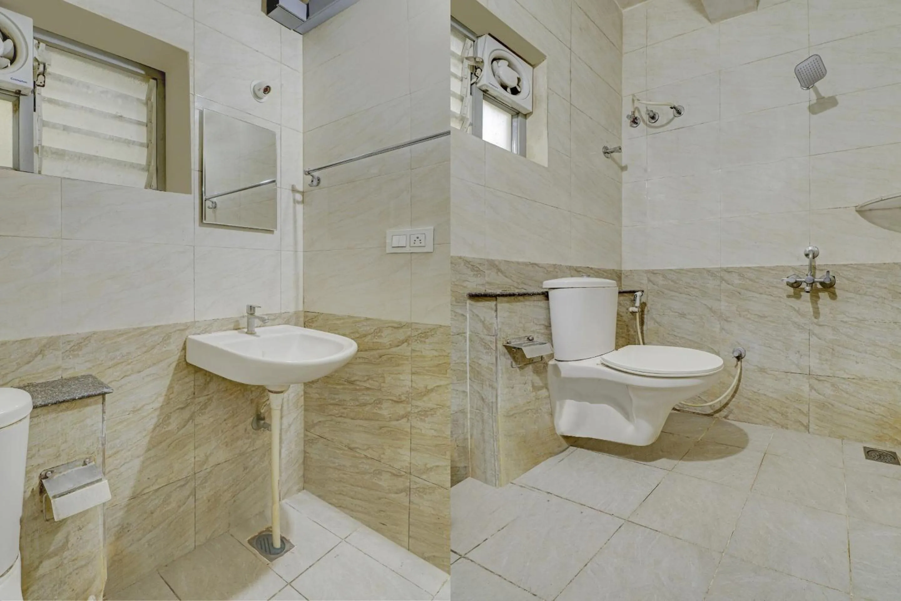 Bathroom in Super Capital O Champion Lotus Near Mantri Square Mall