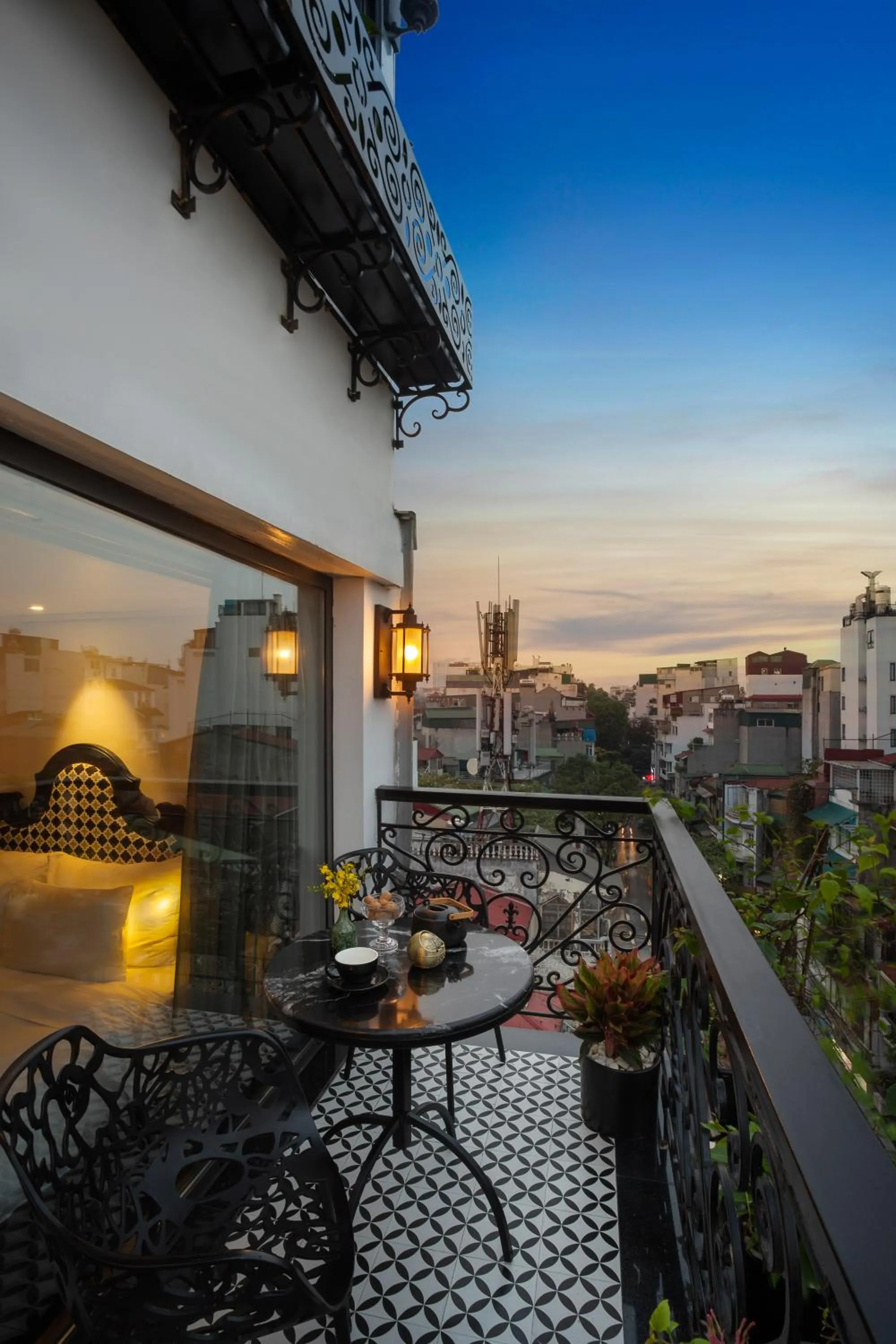 Balcony/Terrace in Hanoi Esplendor Hotel and Spa