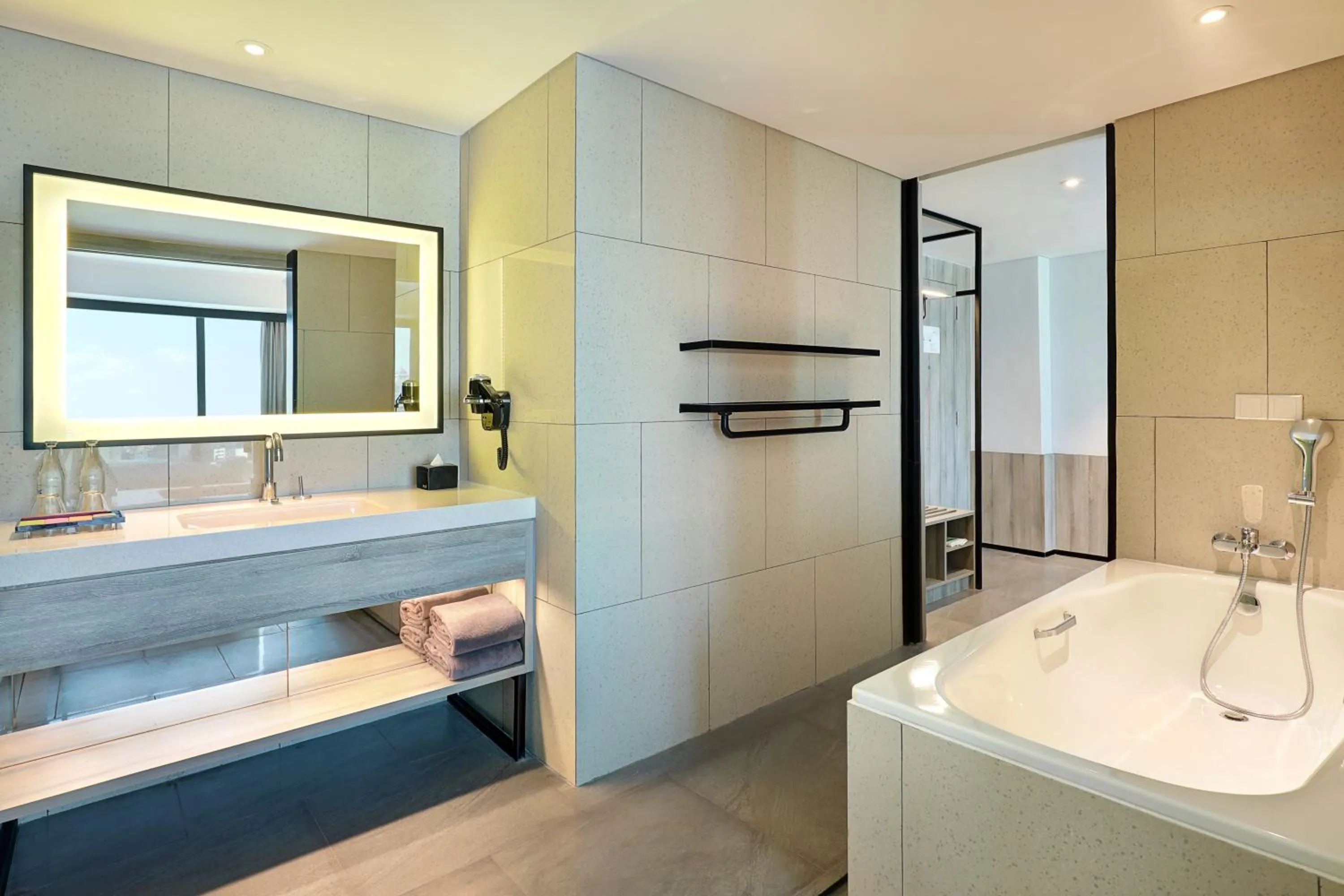 Bathroom in ibis Styles Jakarta Tanah Abang