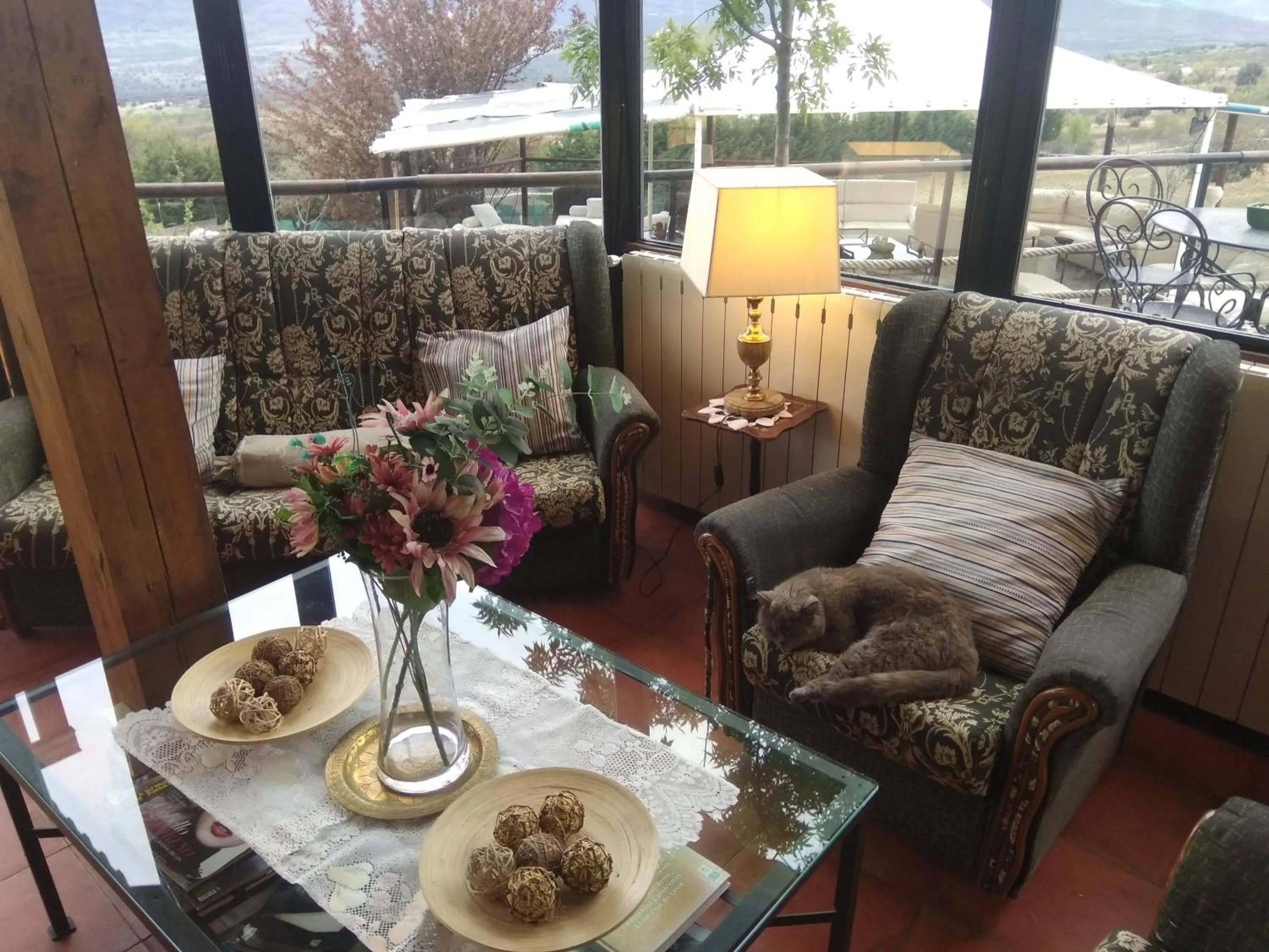 Living room in Posada Rural SPA Granja LA TEJERA de Lozoya