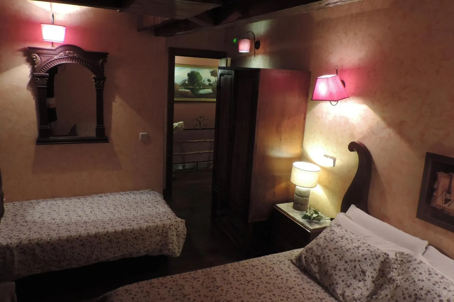 Bed in Posada Rural SPA Granja LA TEJERA de Lozoya