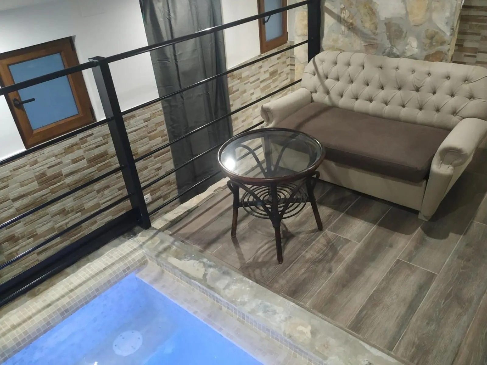 Living room in Posada Rural SPA Granja LA TEJERA de Lozoya