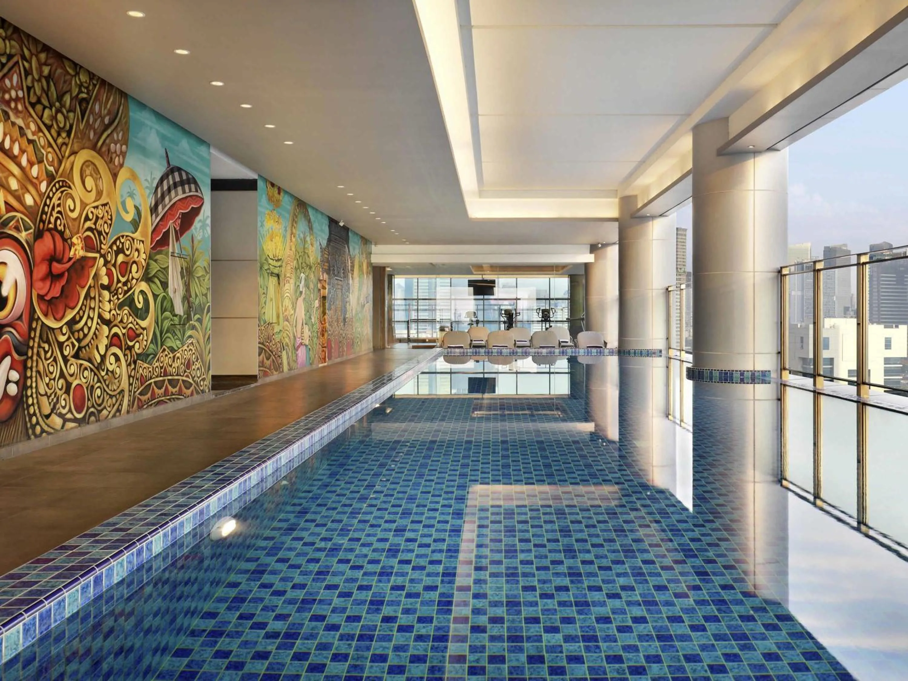 Pool view in Mercure Jakarta Gatot Subroto
