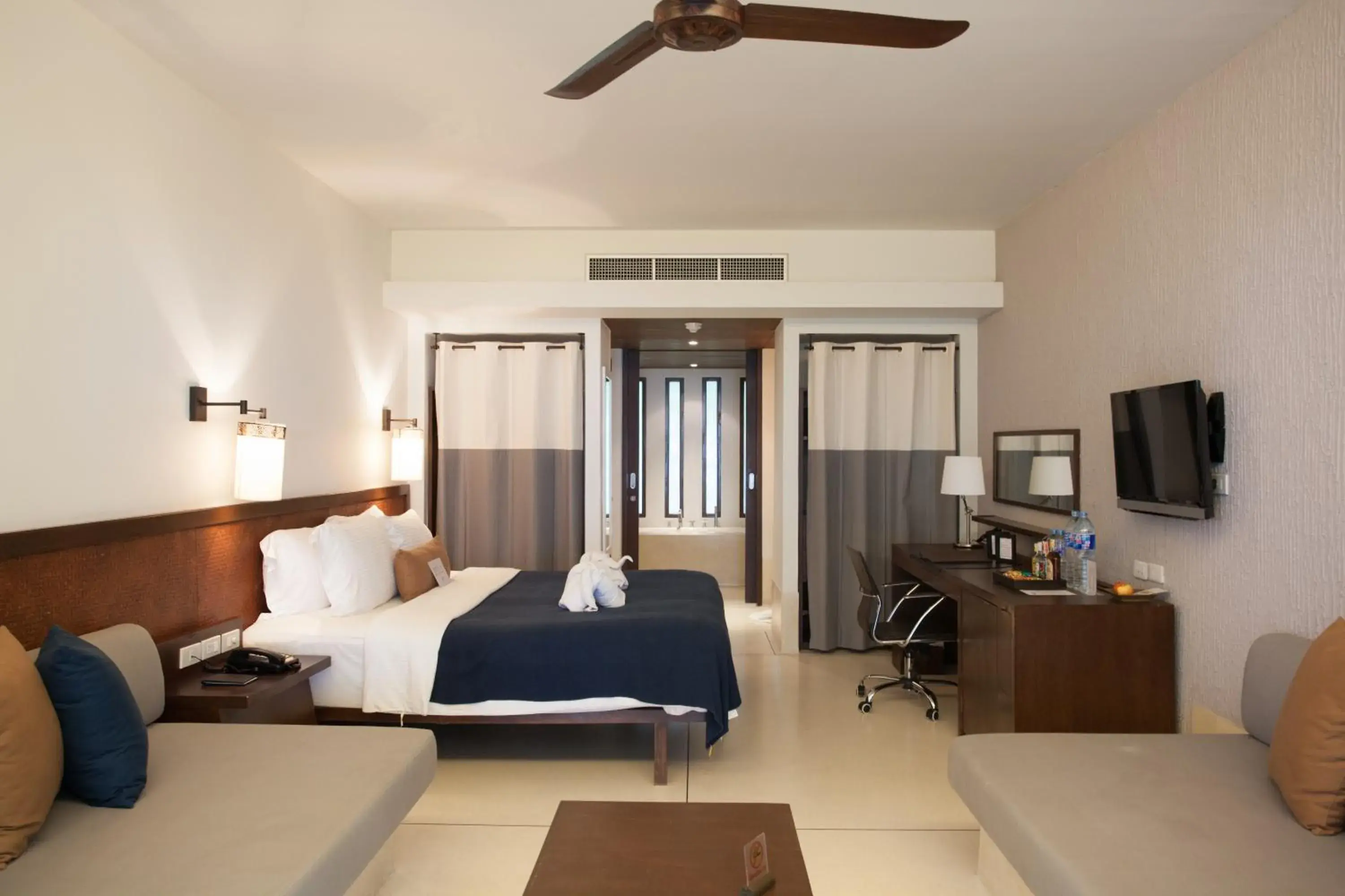 Bedroom, Bed in Grand Southsea Khaolak Beach Resort Bedroom, Bed in Grand Southsea Khaolak Beach Resort