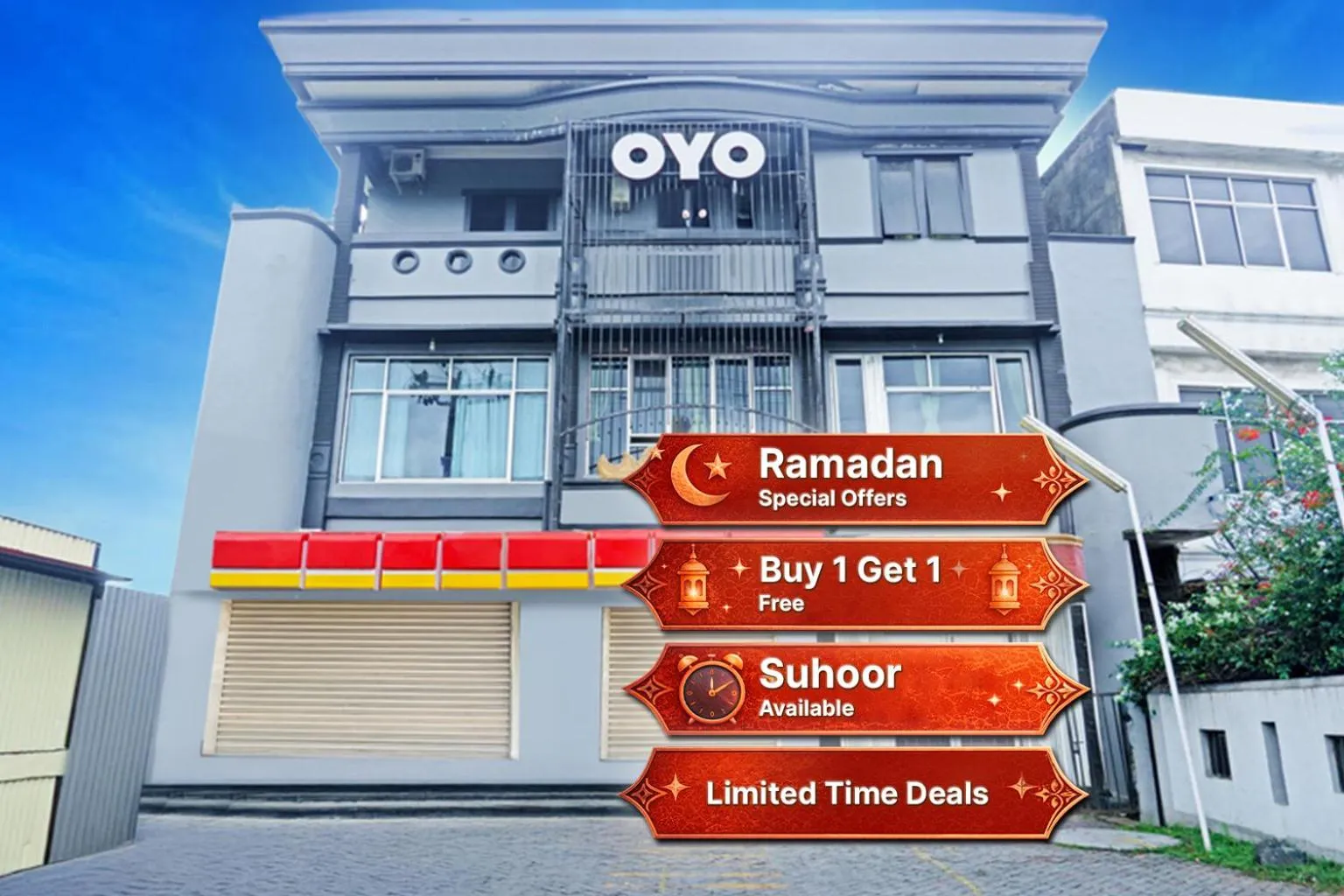 Property building in Hotel O Bandar Lampung Near Teropong Kota Bukit Cindy Formerly Divka Residence