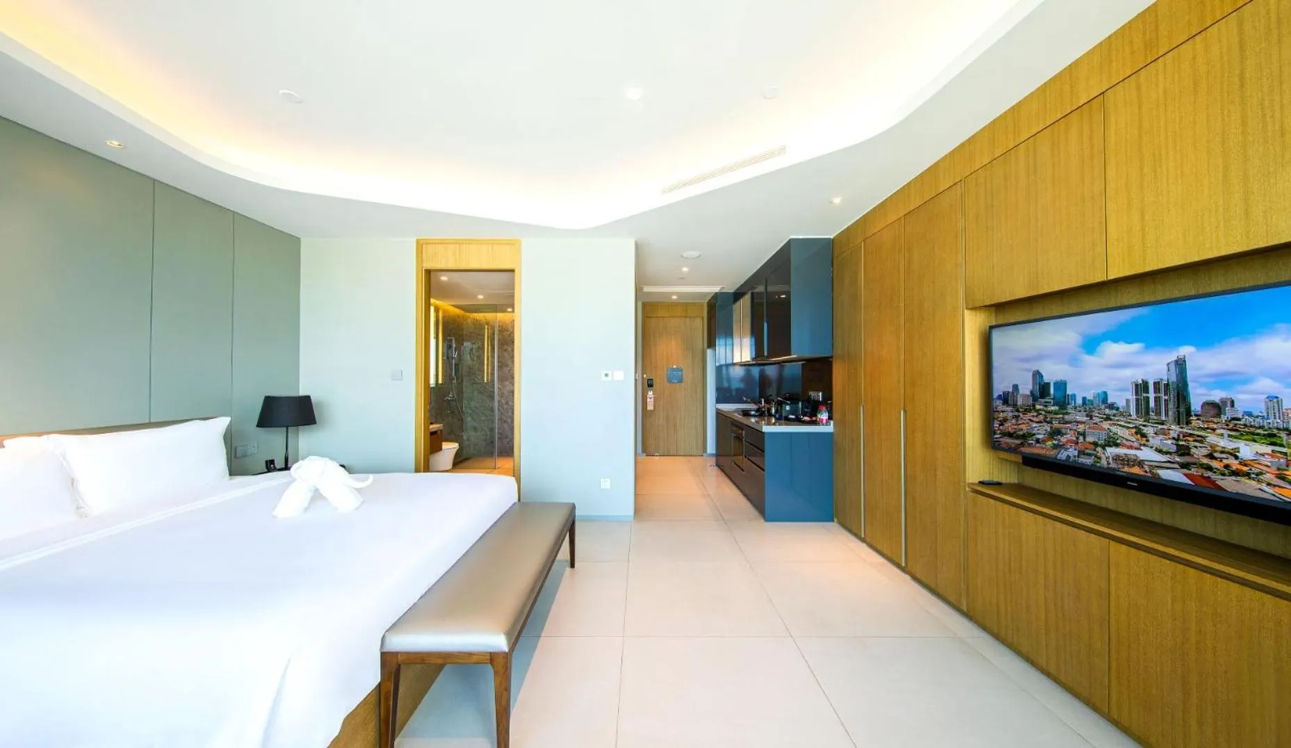 Bed in Oakwood Apartments Sanya