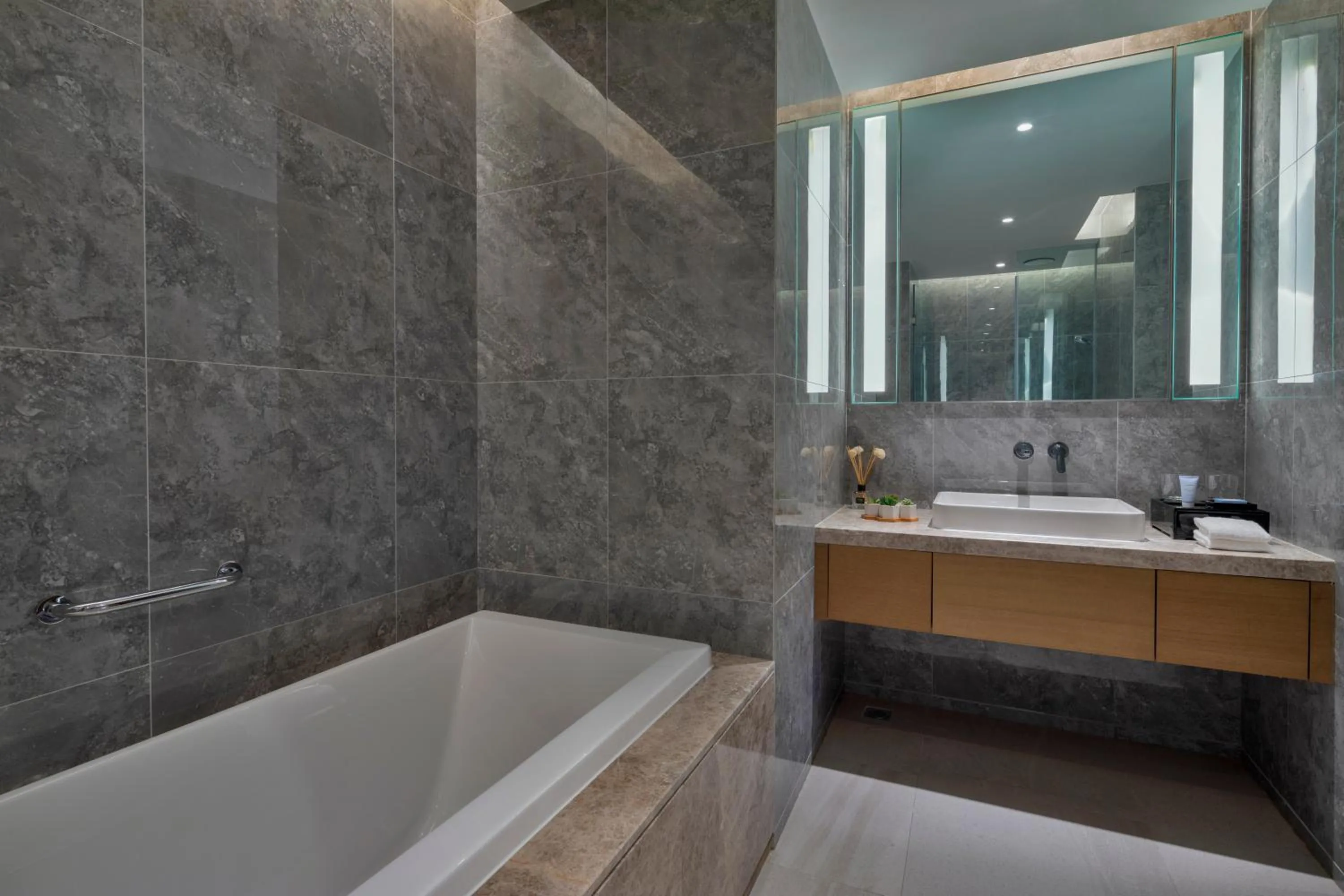 Bathroom in Oakwood Apartments Sanya