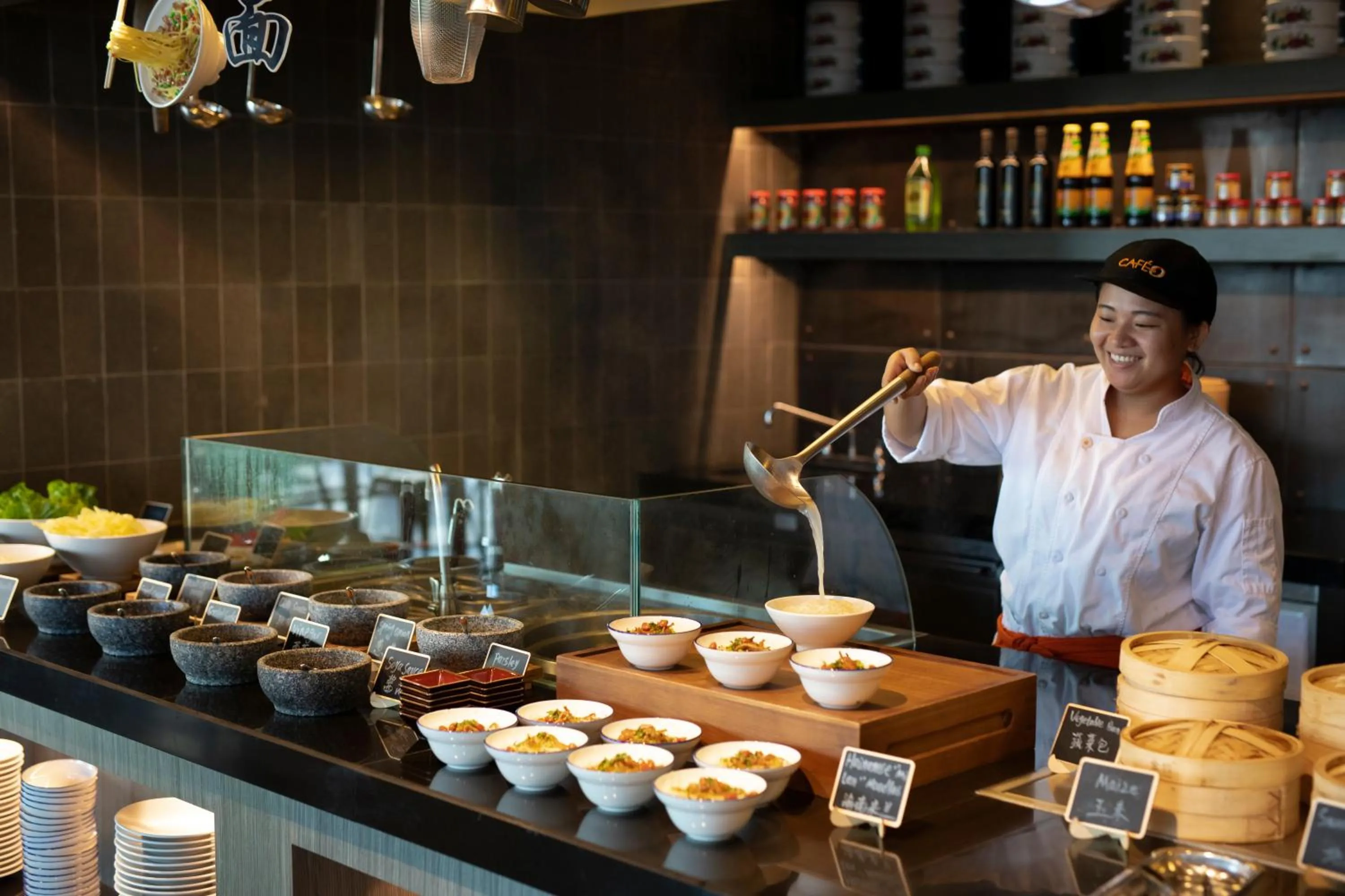 Breakfast in Oakwood Apartments Sanya