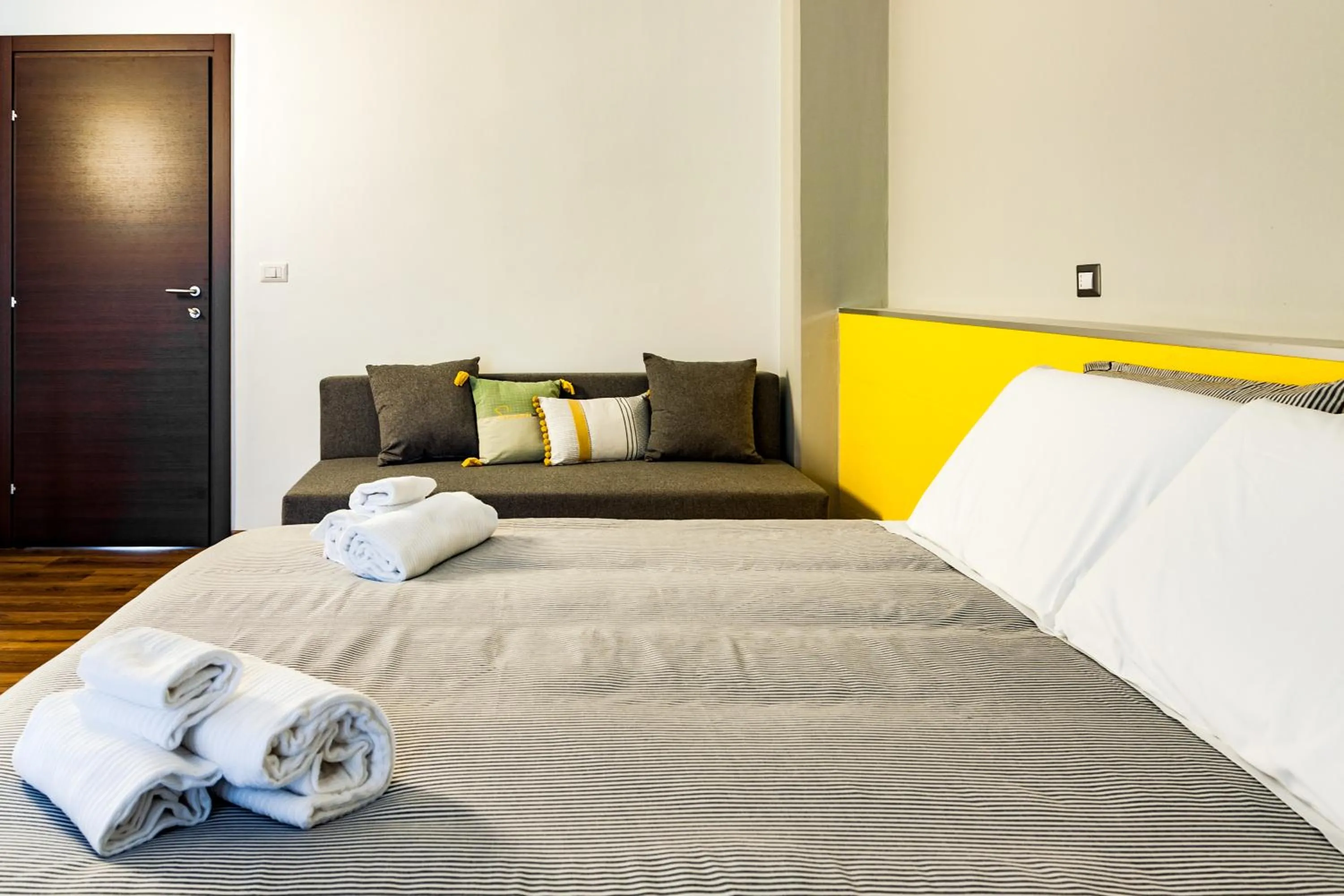 Bed in TRAVEL STATION Bedandbreakfast