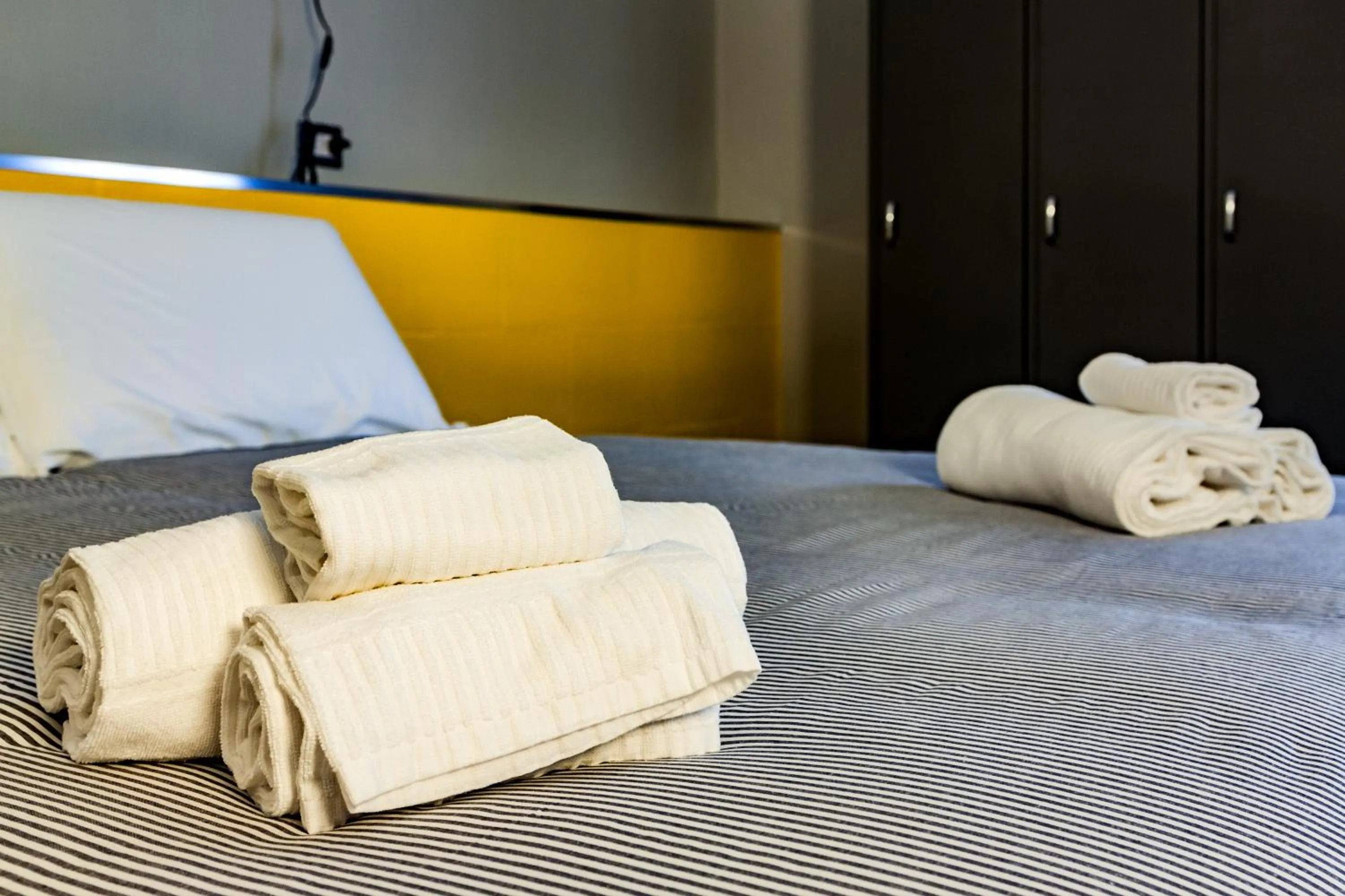 Bed in TRAVEL STATION Bedandbreakfast