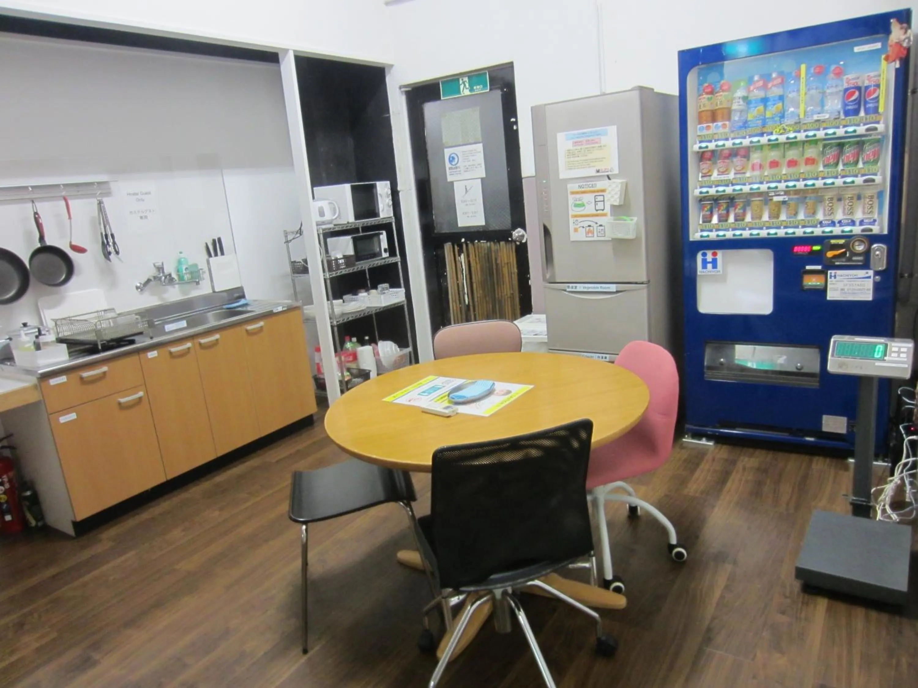 Communal kitchen in Nomad Hostel East