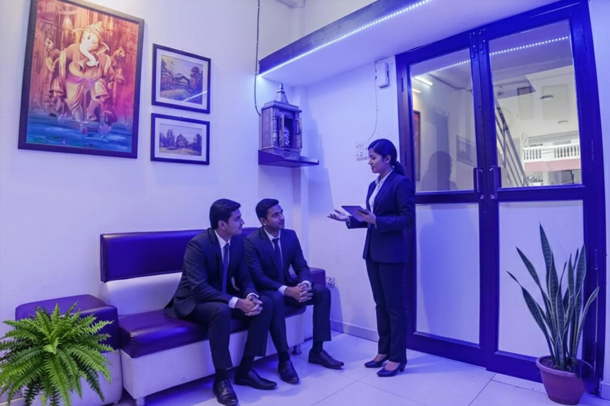 Seating area in FabHotel The Vinayak