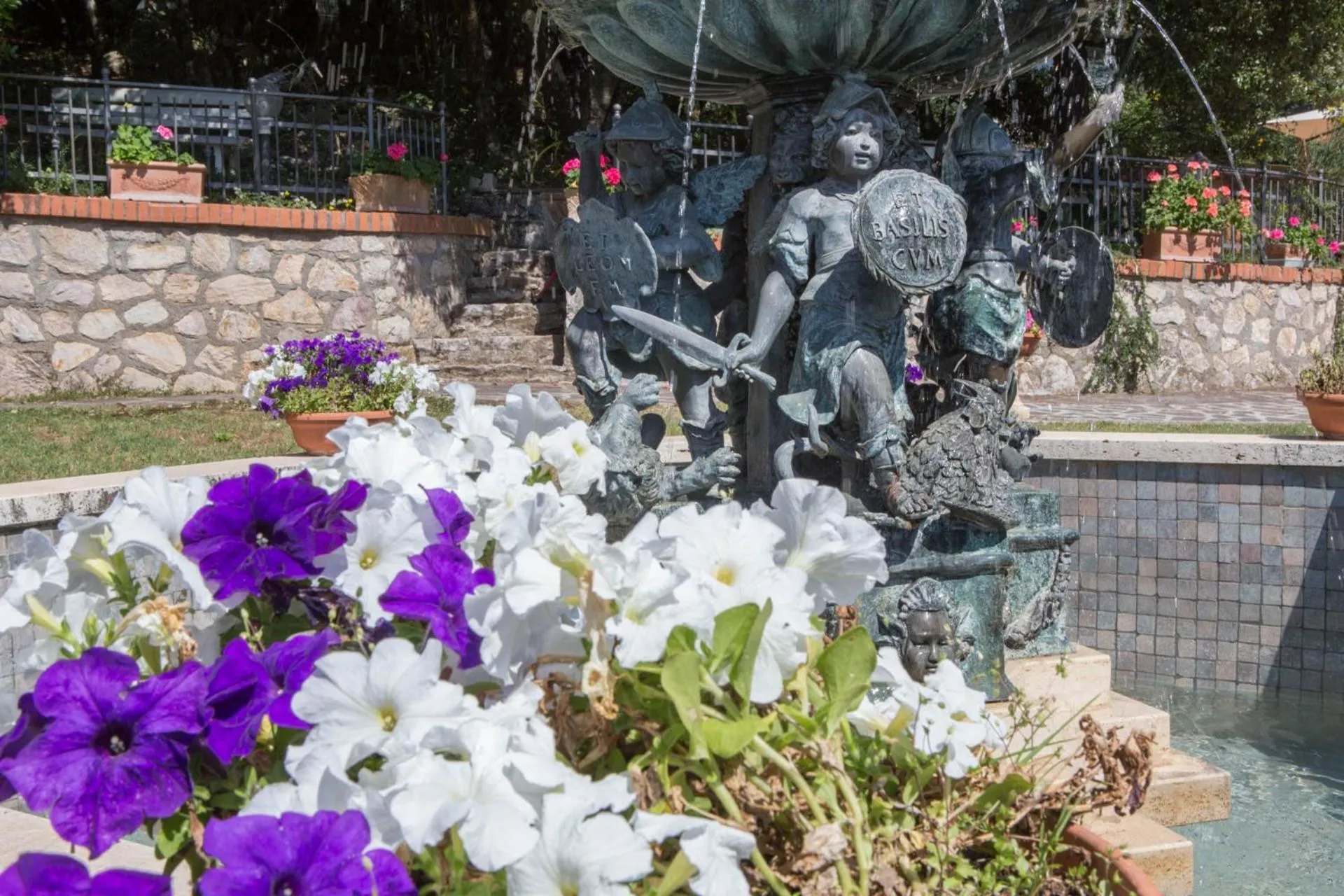 Garden view in B&B Spring