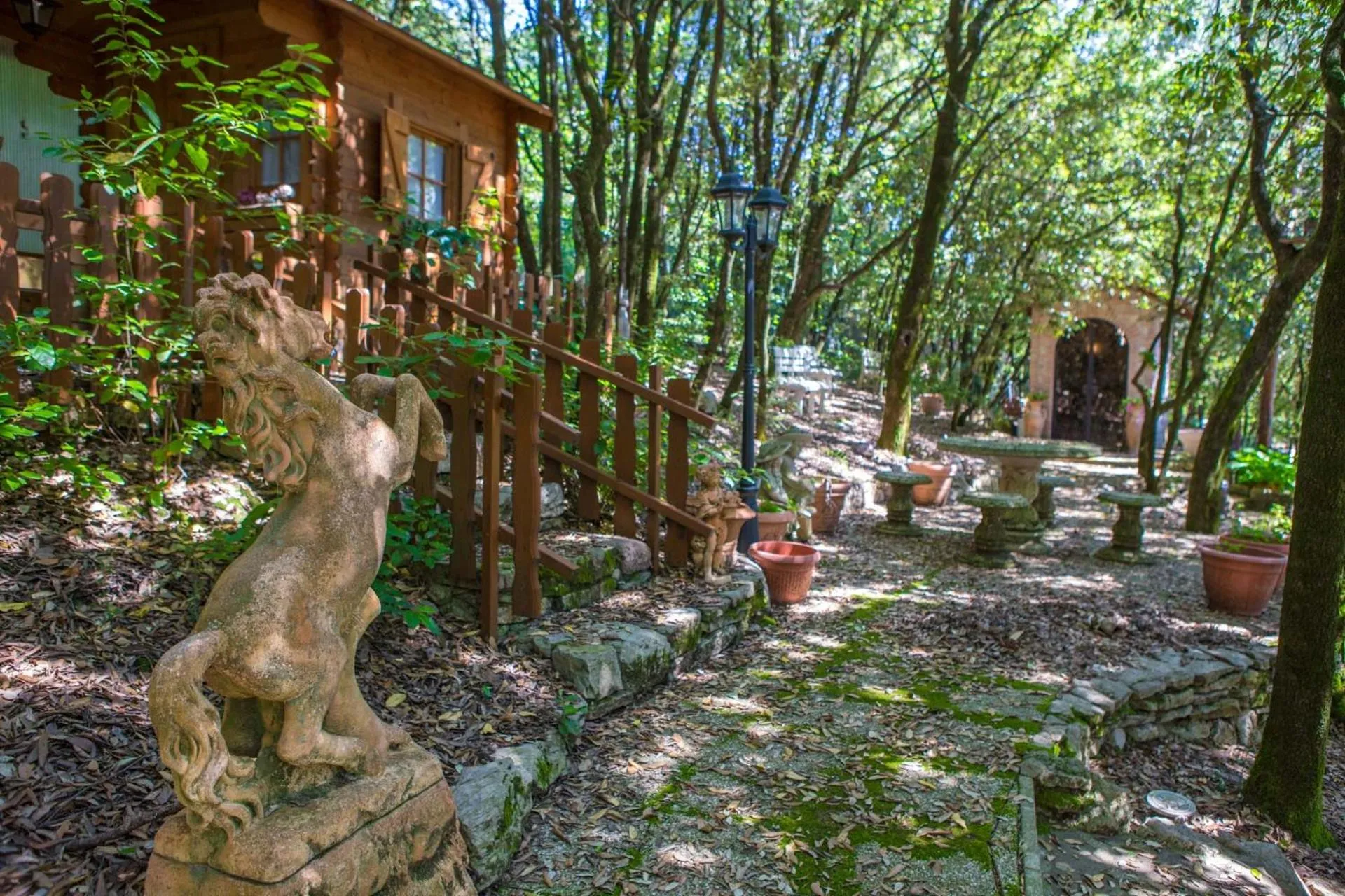 Garden view in B&B Spring