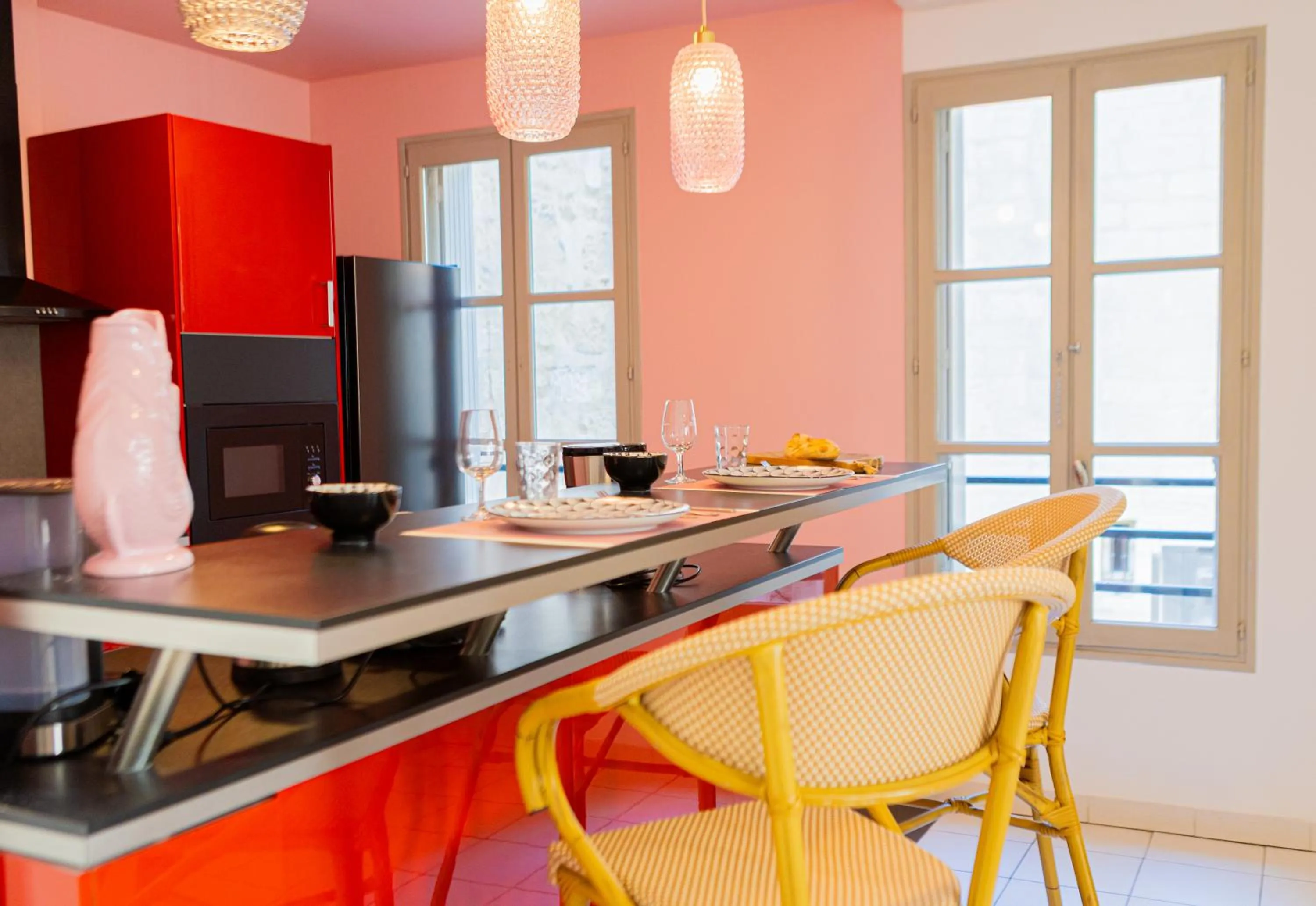 kitchen in Garlande Hôtel Avignon Centre