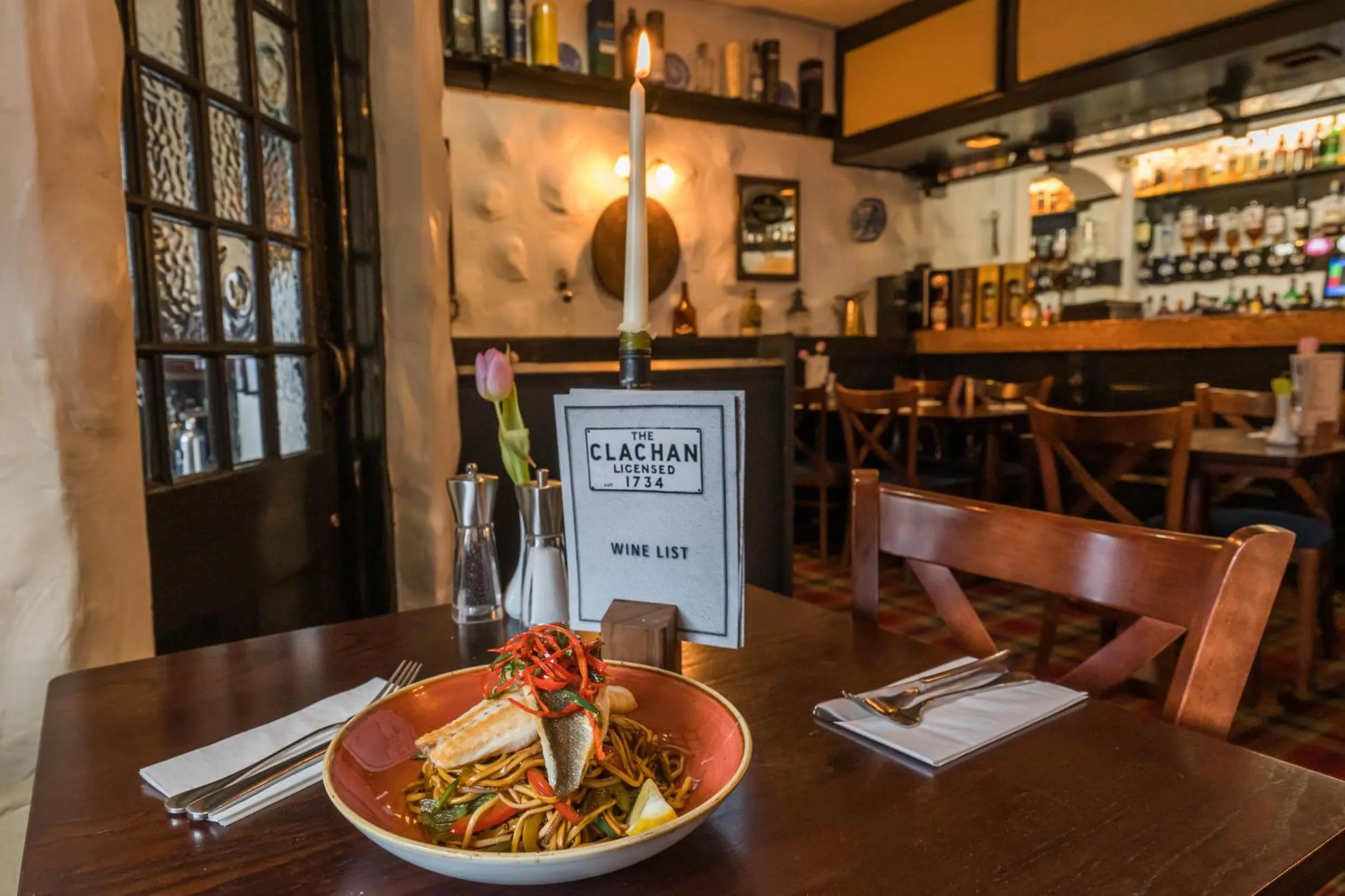 Dining area in The Clachan Inn